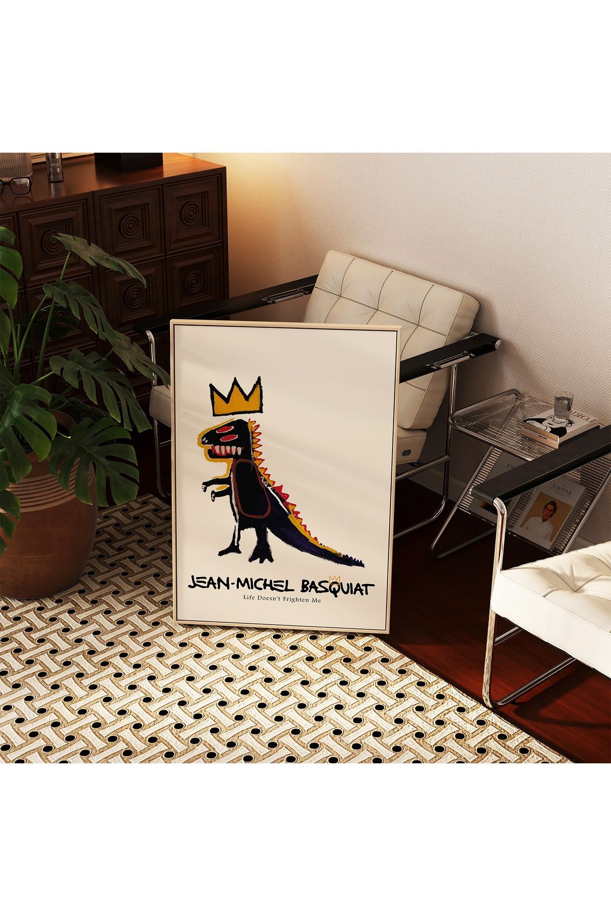 Jean-michel Basquiat Poster - Tablo Ölçülerinde Çerçevesiz Poster