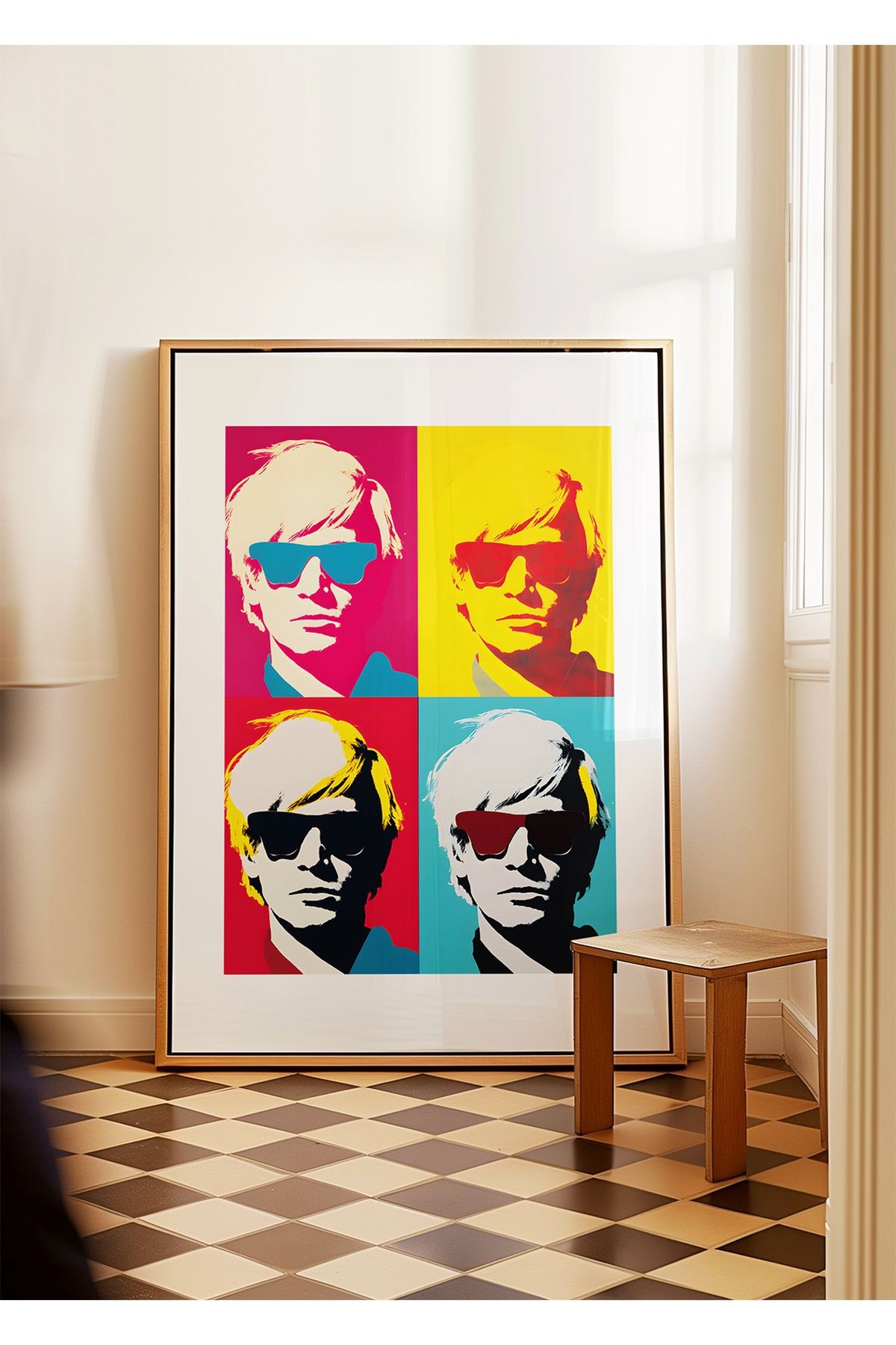 Andy Warhol Poster - Tablo Ölçülerinde Çerçevesiz Poster