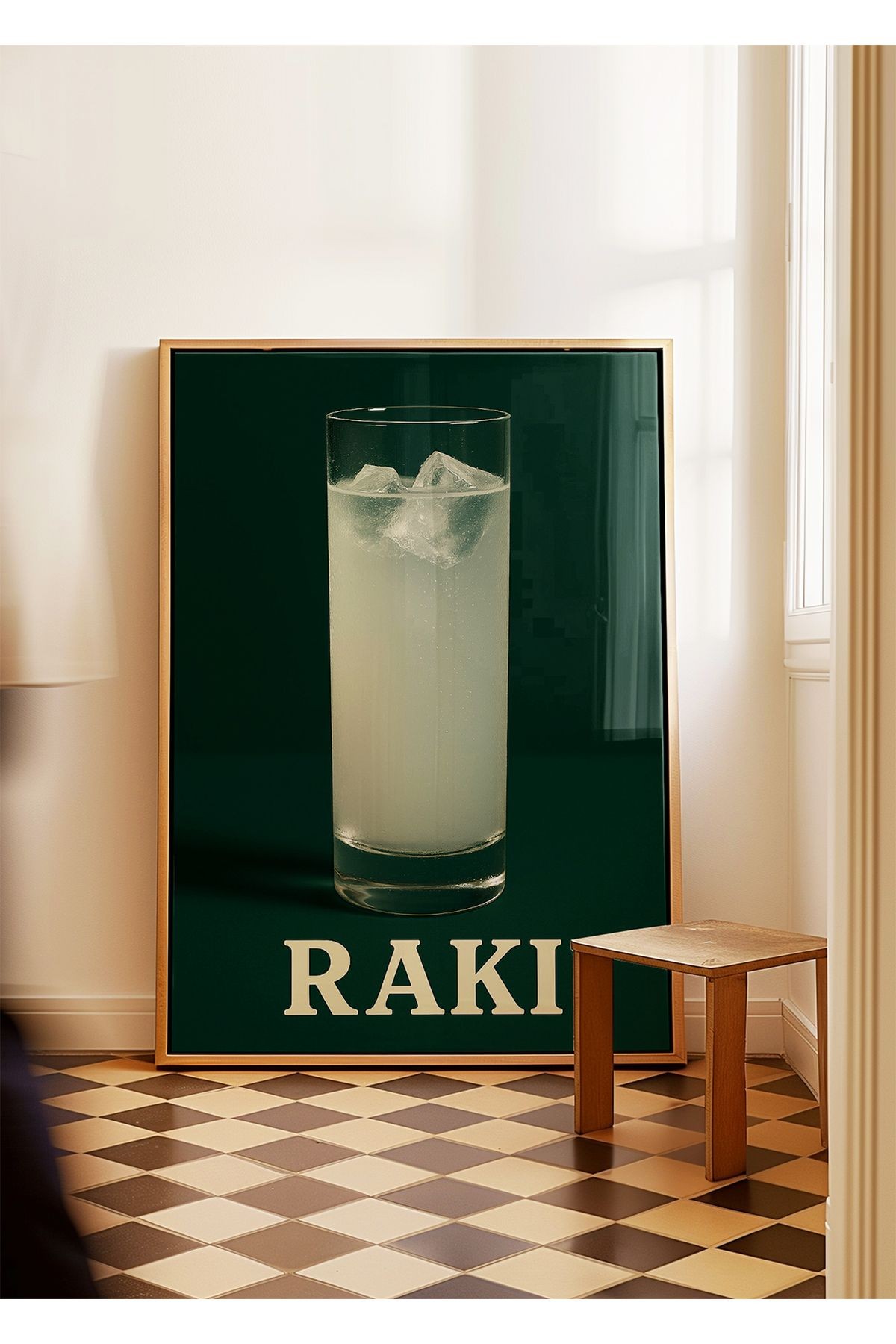 Anason Rüyası Poster – Buzlu Bardak- Tablo Ölçülerinde Çerçevesiz Poster