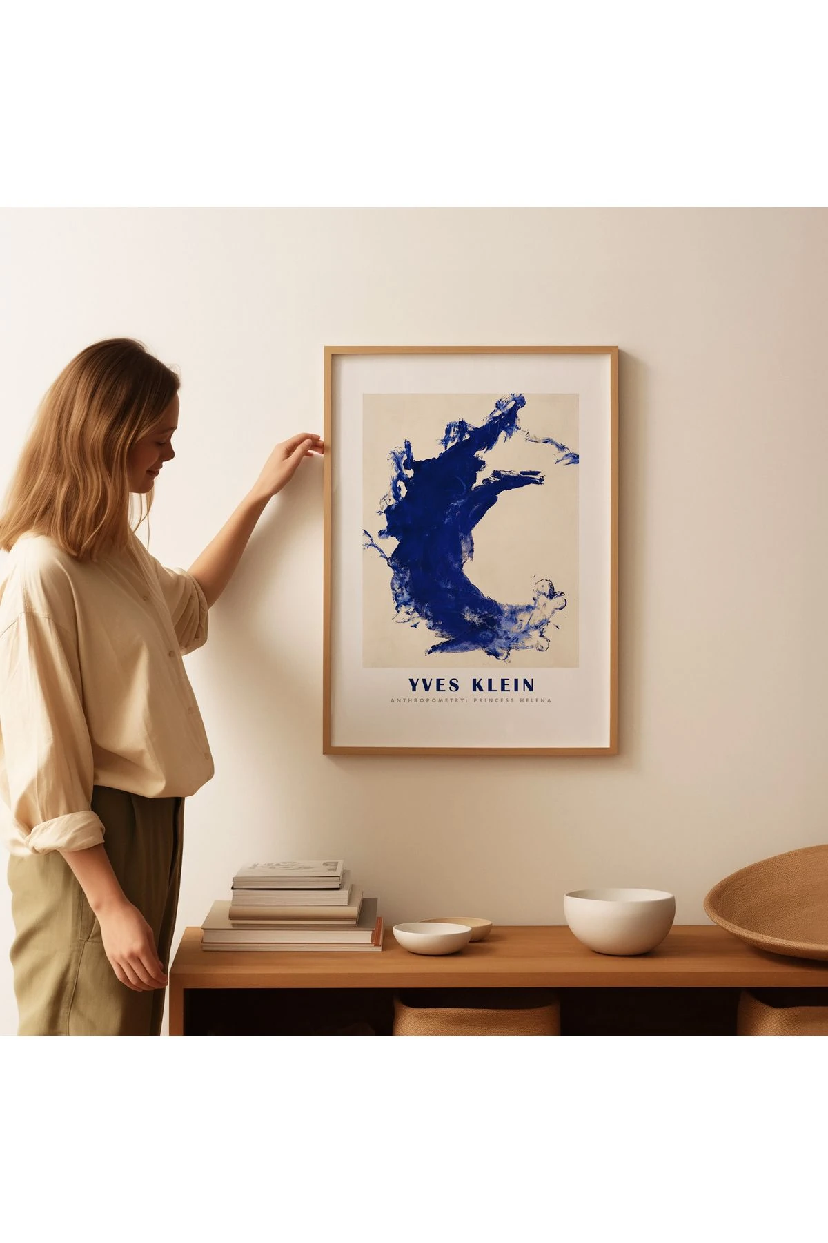 Yves Klein - Blue Monochrome - Tablo Ölçülerinde Çerçevesiz Poster
