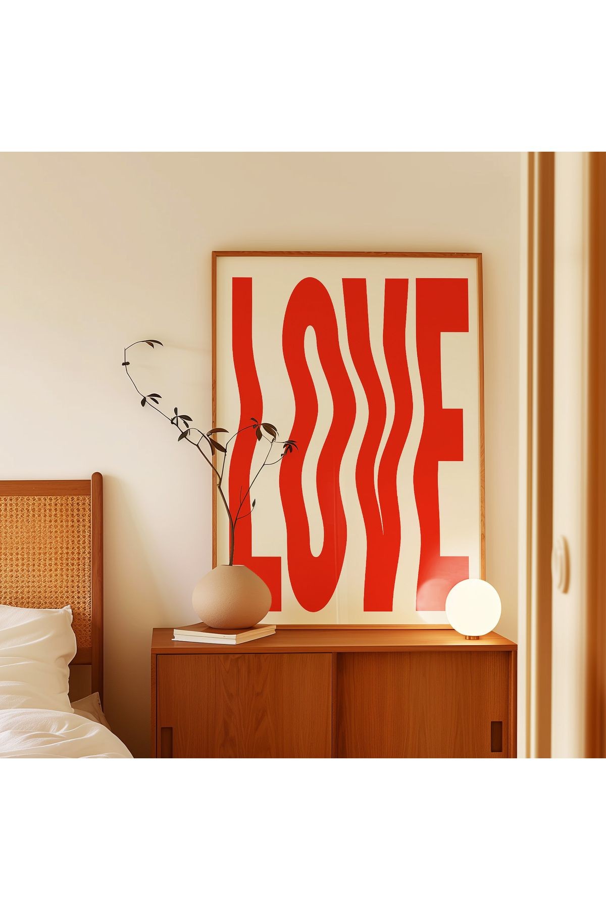 Love Poster - Aşk - Tablo Ölçülerinde Çerçevesiz Poster