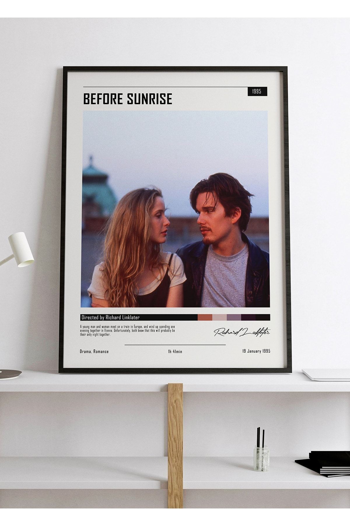 Before Sunrise Poster - Tablo Ölçülerinde Ve Yüksek Çözünürlükte Çerçevesiz Film Posteri