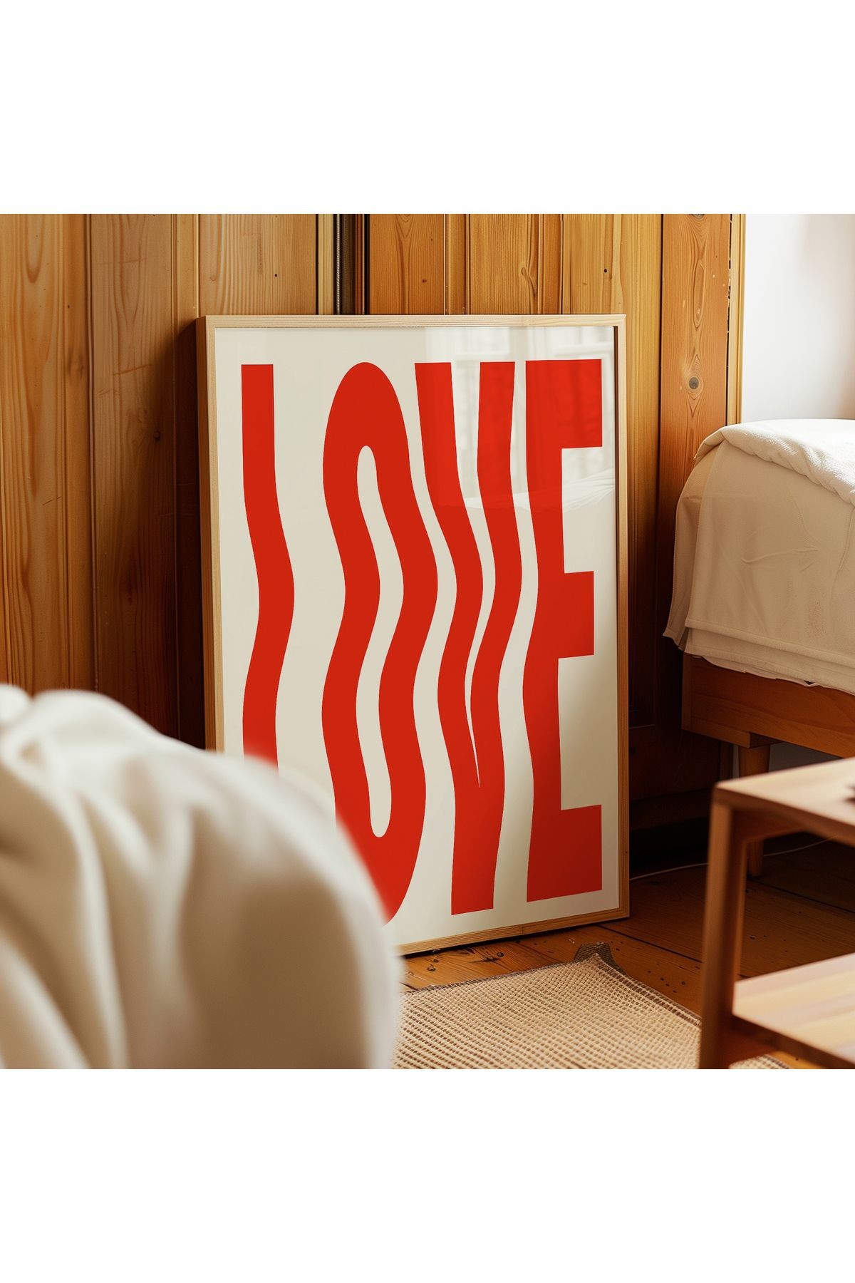 Love Poster - Aşk - Tablo Ölçülerinde Çerçevesiz Poster