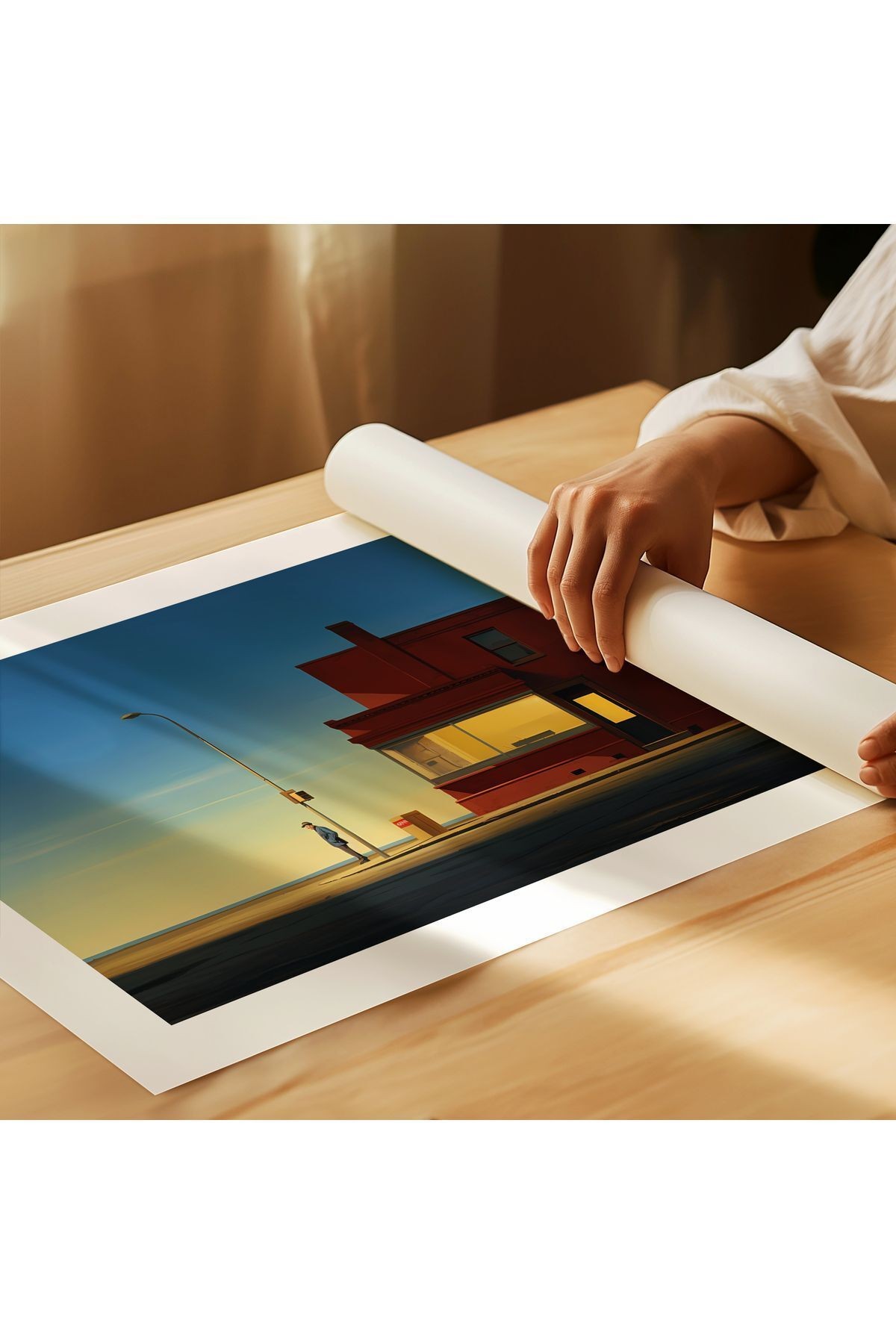 Edward Hopper Poster - Duvar Dekorasyonu - Tablo Ölçülerinde Çerçevesiz Poster