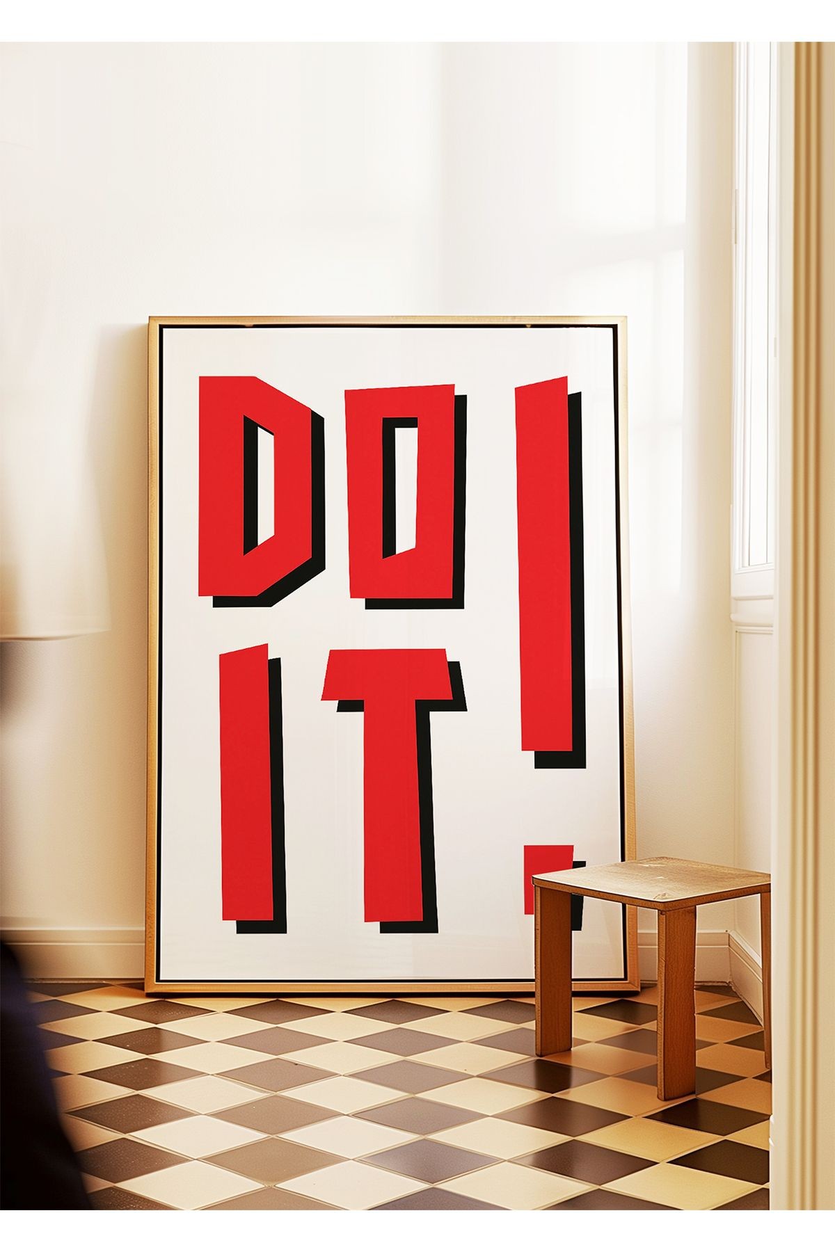Do It ! - Harekete Geç! - Tablo Ölçülerinde Çerçevesiz Poster