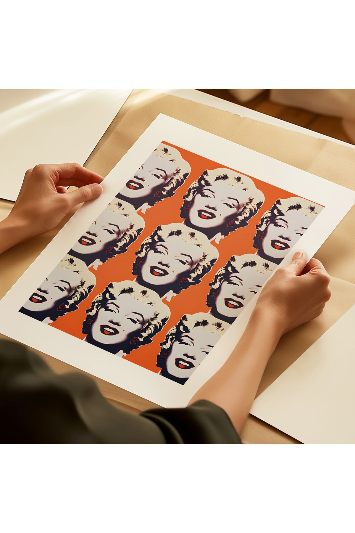 Andy Warhol Poster - Marilyn Monroe - Tablo Ölçülerinde Çerçevesiz Poster