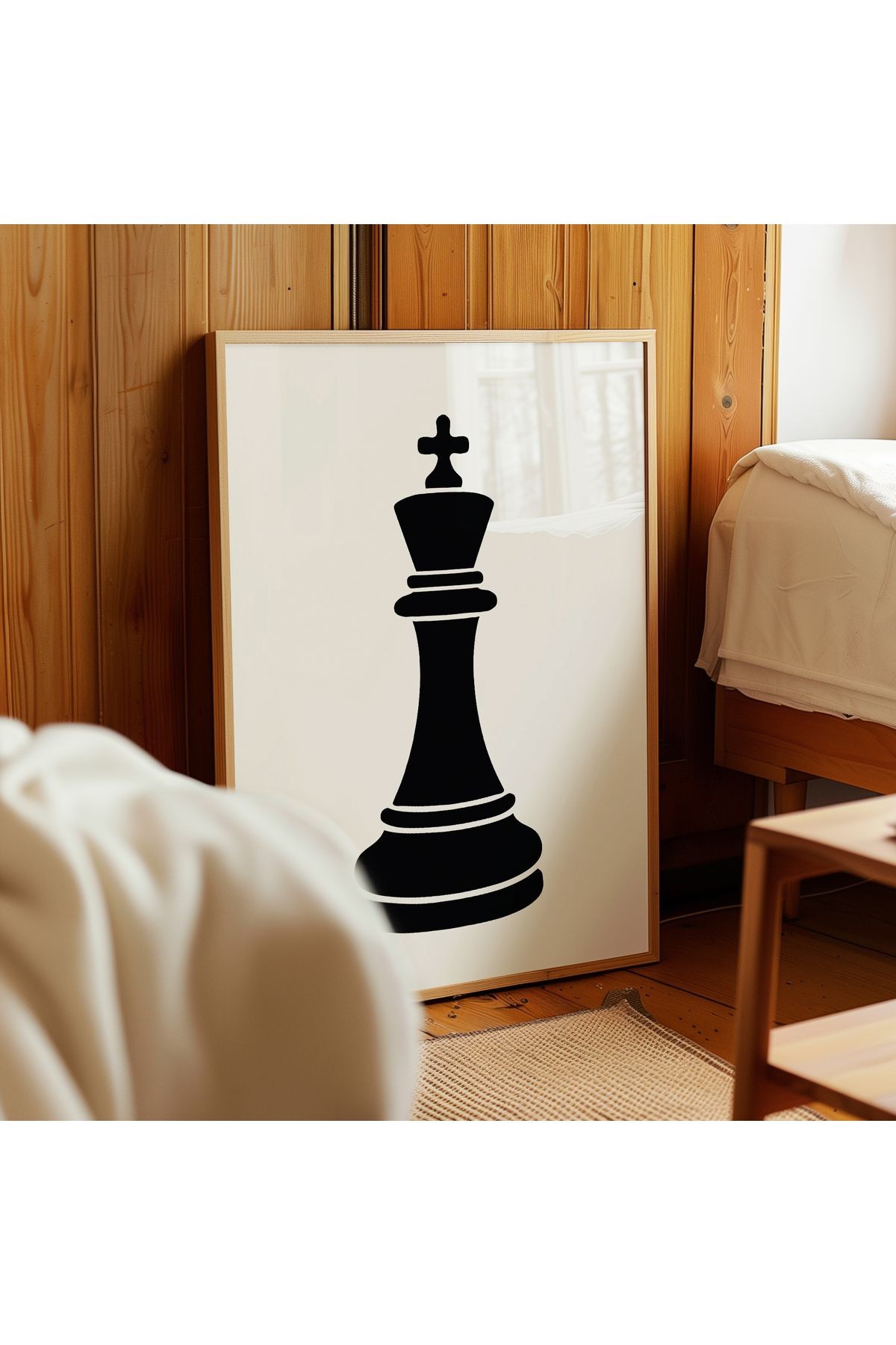 Chess King - Satranç Şah Posteri - Tablo Ölçülerinde Çerçevesiz Poster