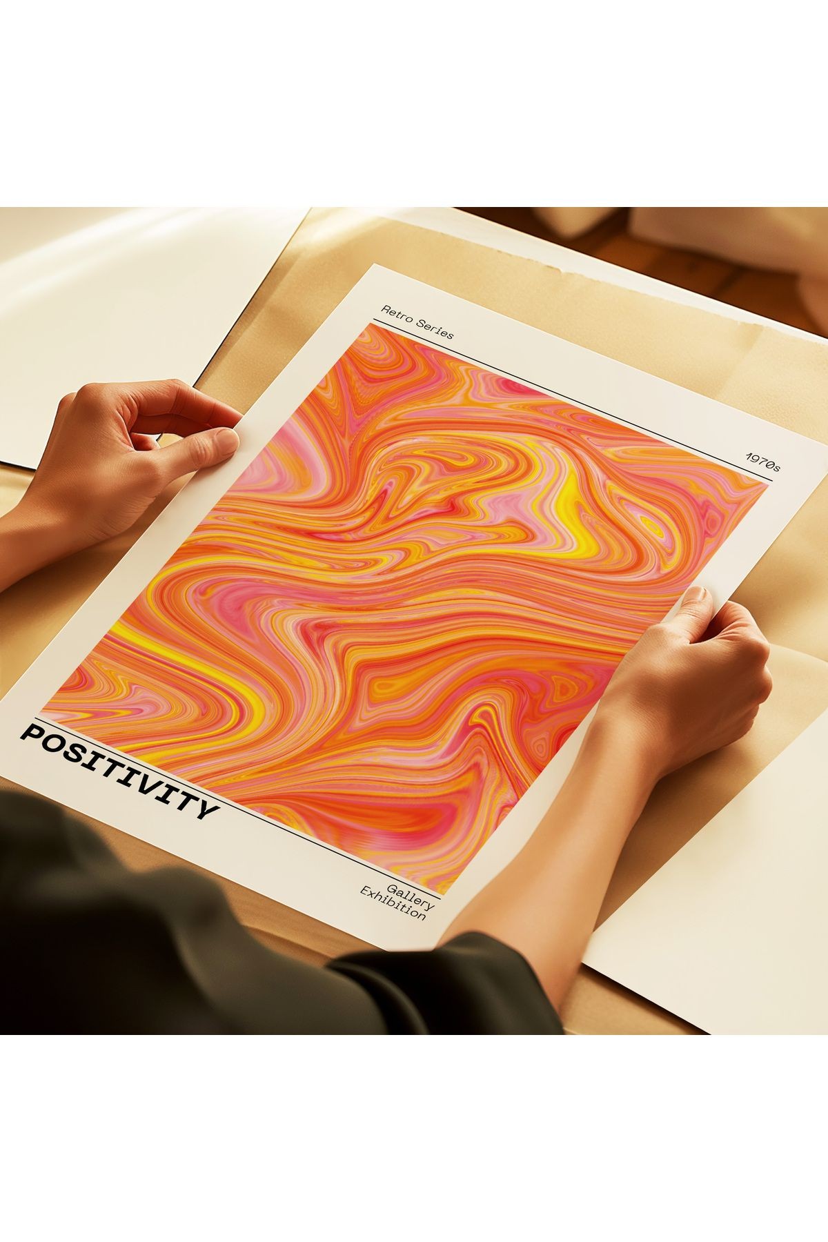 Aura Poster - Positivity - Tablo Ölçülerinde Çerçevesiz Poster