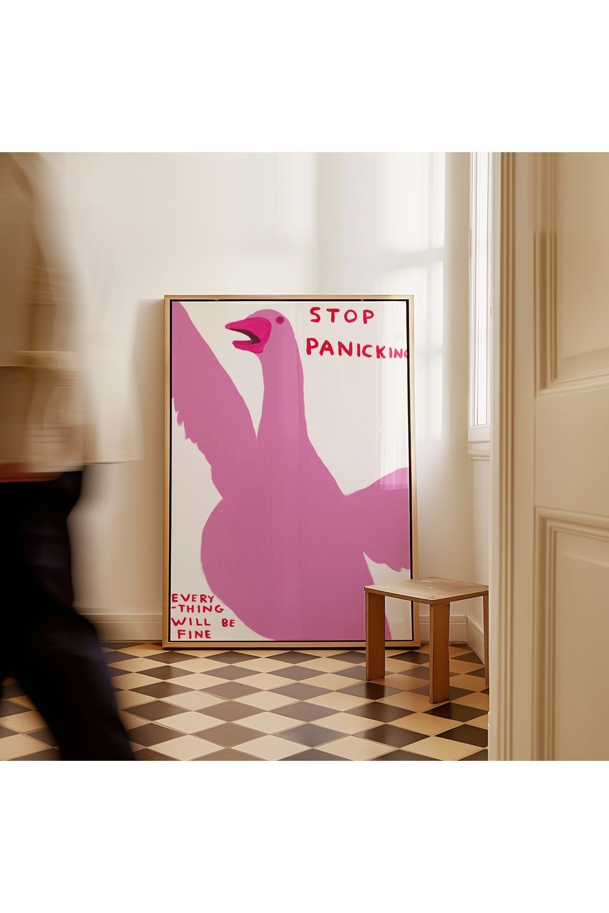 Stop Panicking, Everything Will Be Fine - Tablo Ölçülerinde Çerçevesiz Poster