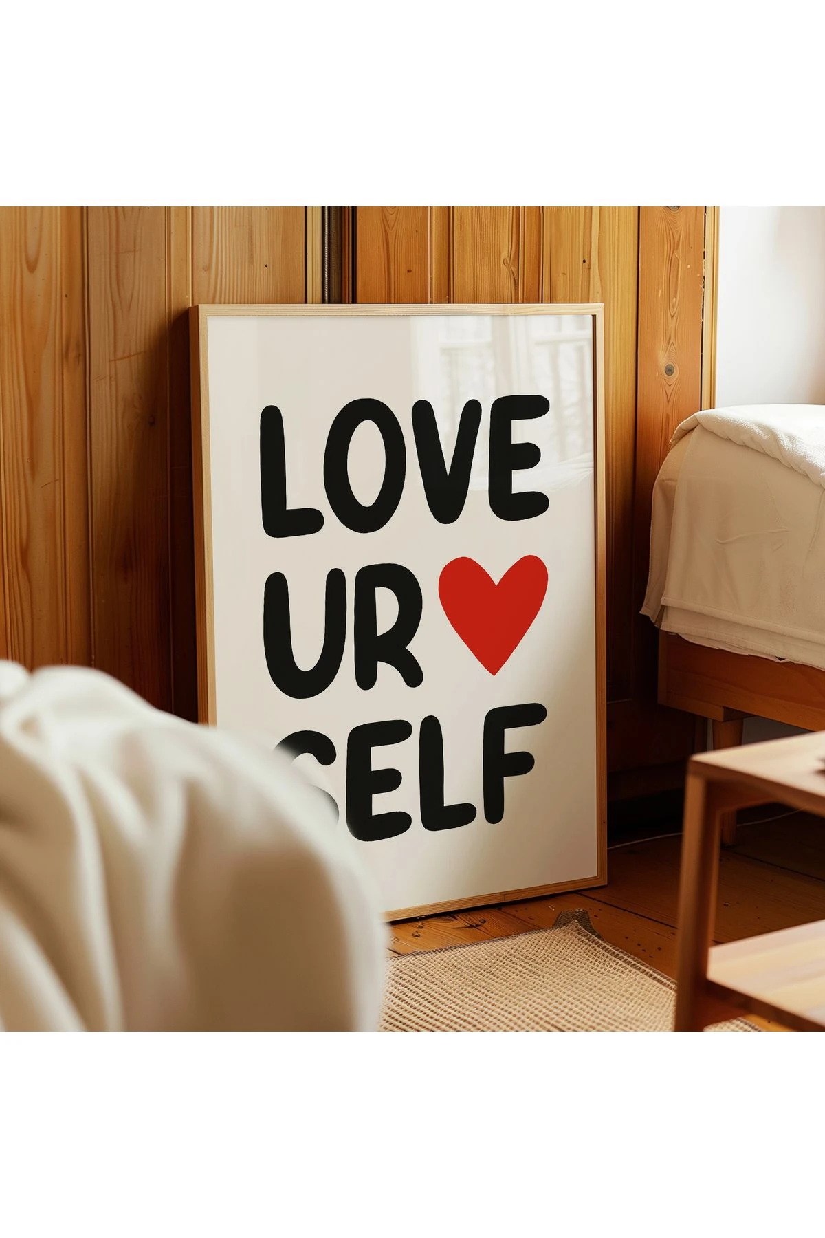 Love Yourself - Kendini Sev - Tablo Ölçülerinde Çerçevesiz Poster