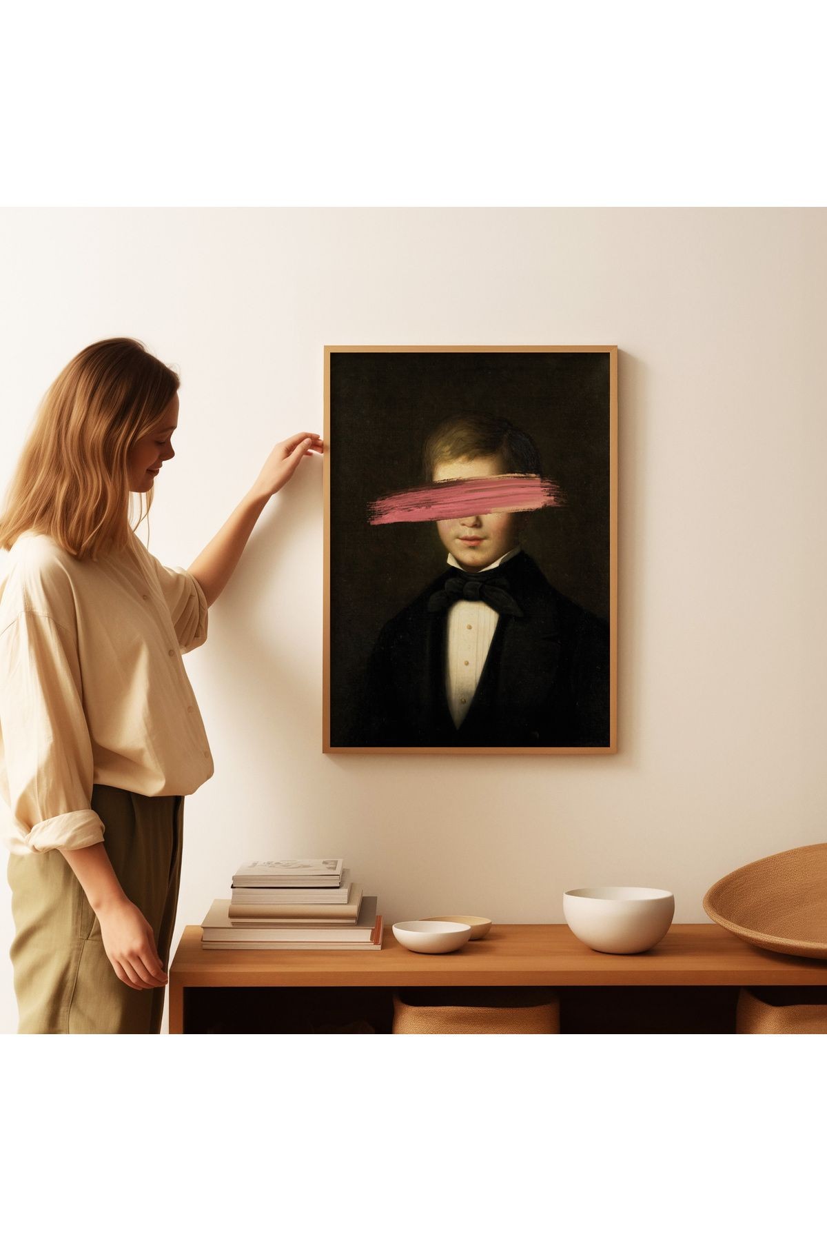 Barok Dönem Portre Poster - Eklektik Sanat - Tablo Ölçülerinde Çerçevesiz Poster