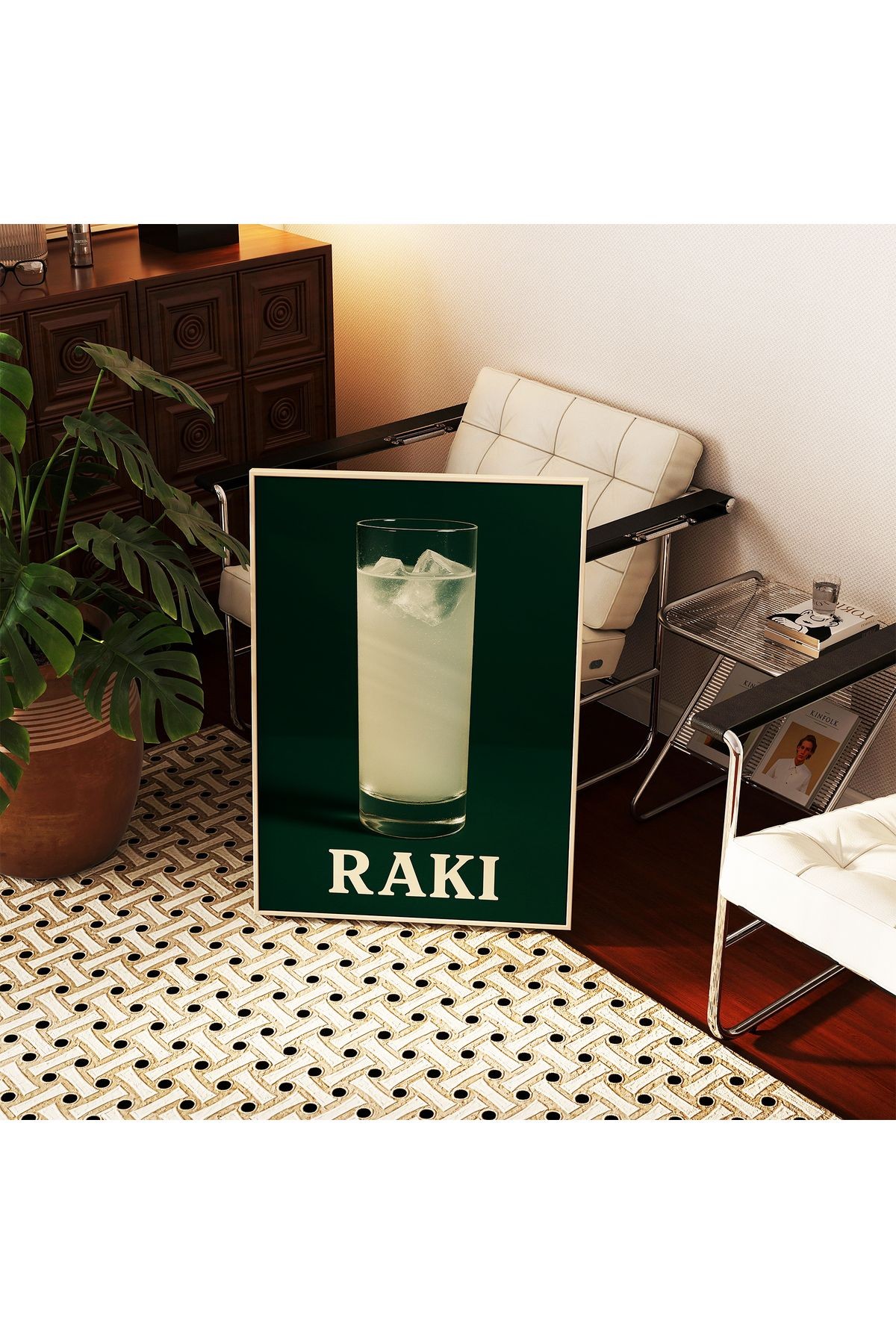 Anason Rüyası Poster – Buzlu Bardak- Tablo Ölçülerinde Çerçevesiz Poster