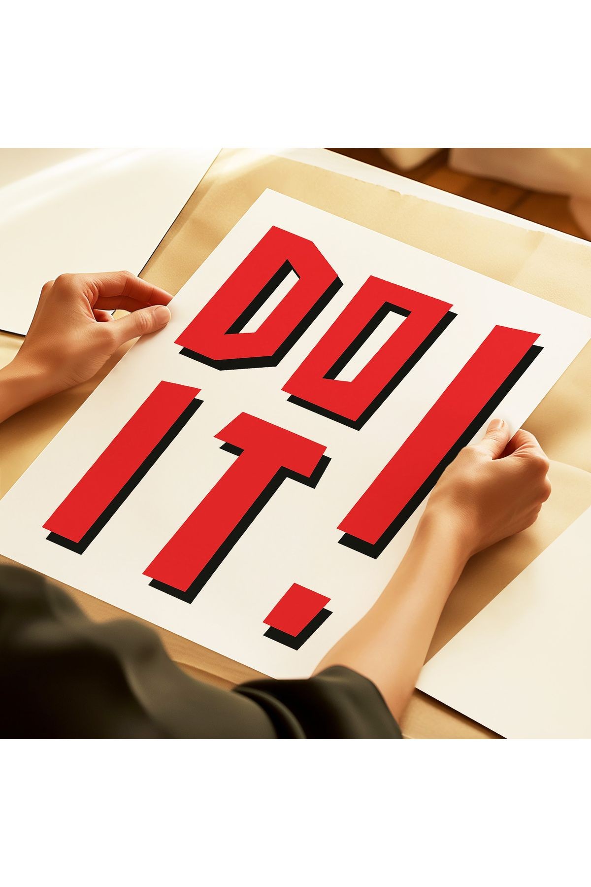 Do It ! - Harekete Geç! - Tablo Ölçülerinde Çerçevesiz Poster