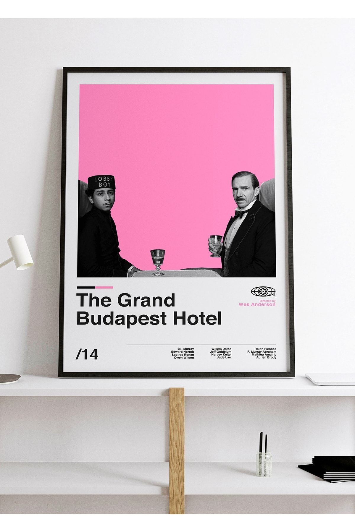 Büyük Budapeşte Oteli Poster - Tablo Ölçülerinde Ve Yüksek Çözünürlükte Çerçevesiz Film Posteri