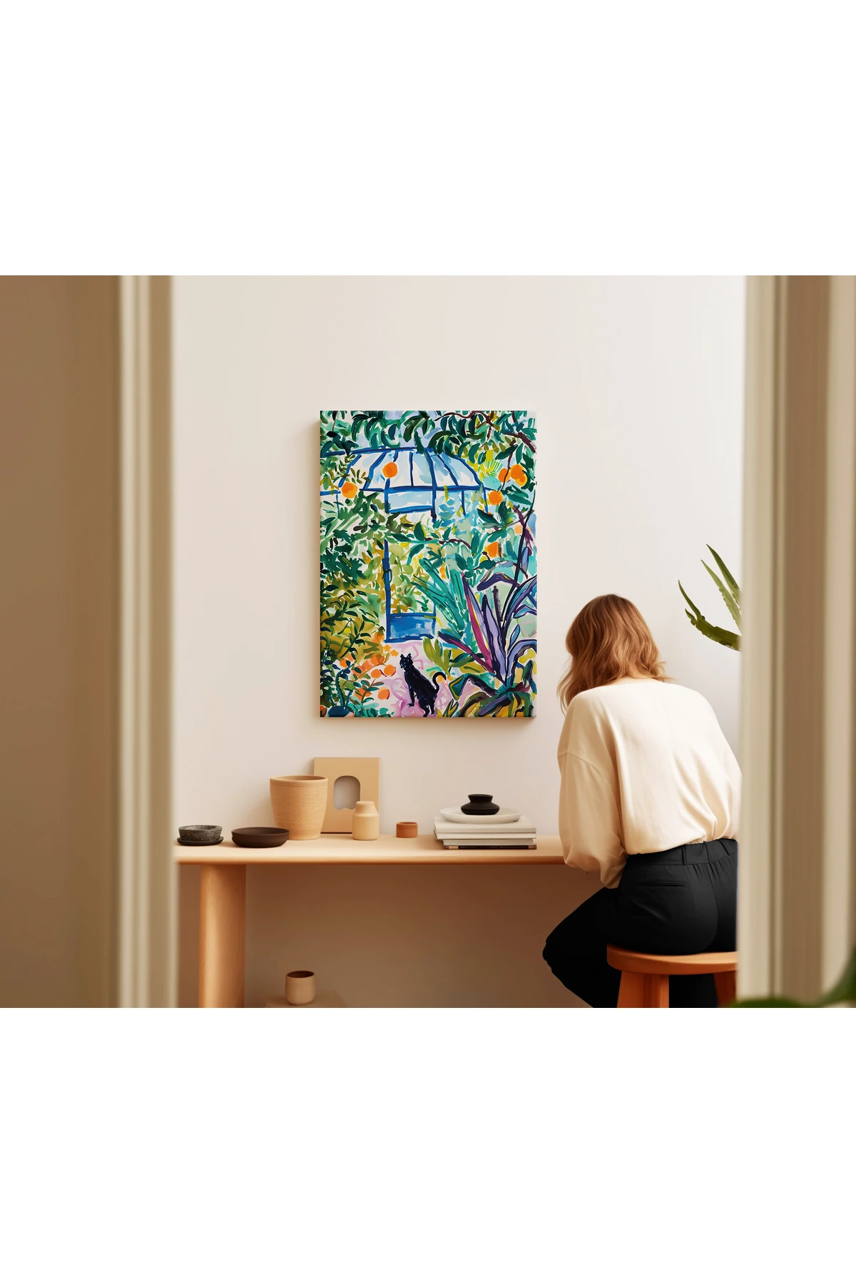 Akdeniz Bahçesi - Vintage Summer - Kanvas Tablo