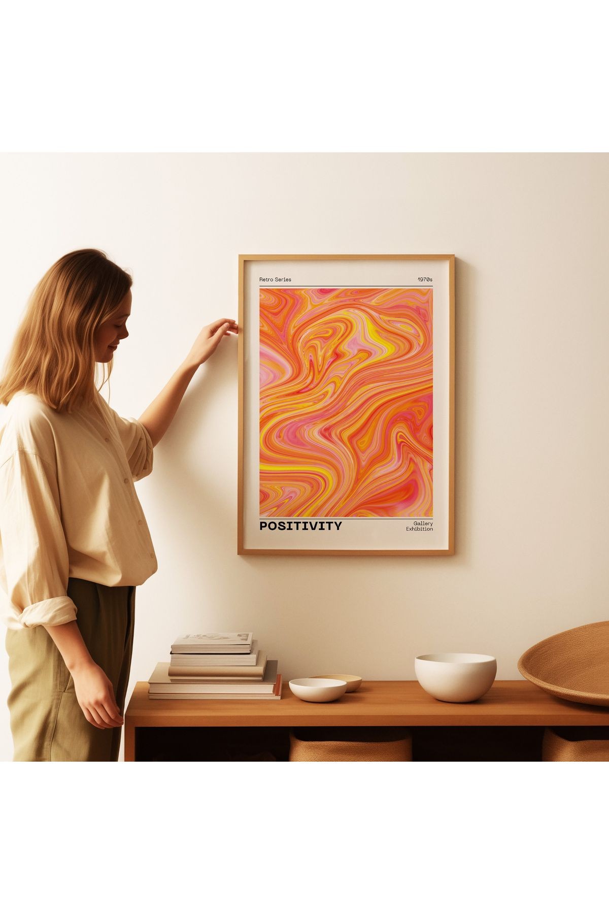 Aura Poster - Positivity - Tablo Ölçülerinde Çerçevesiz Poster