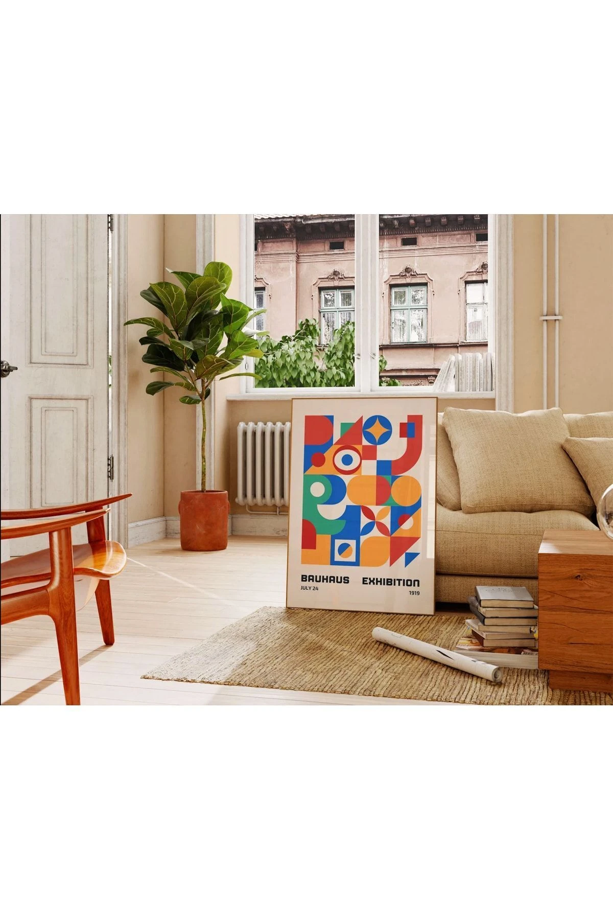 Bauhaus Exhibition Poster - Tablo Ölçülerinde Çerçevesiz Poster