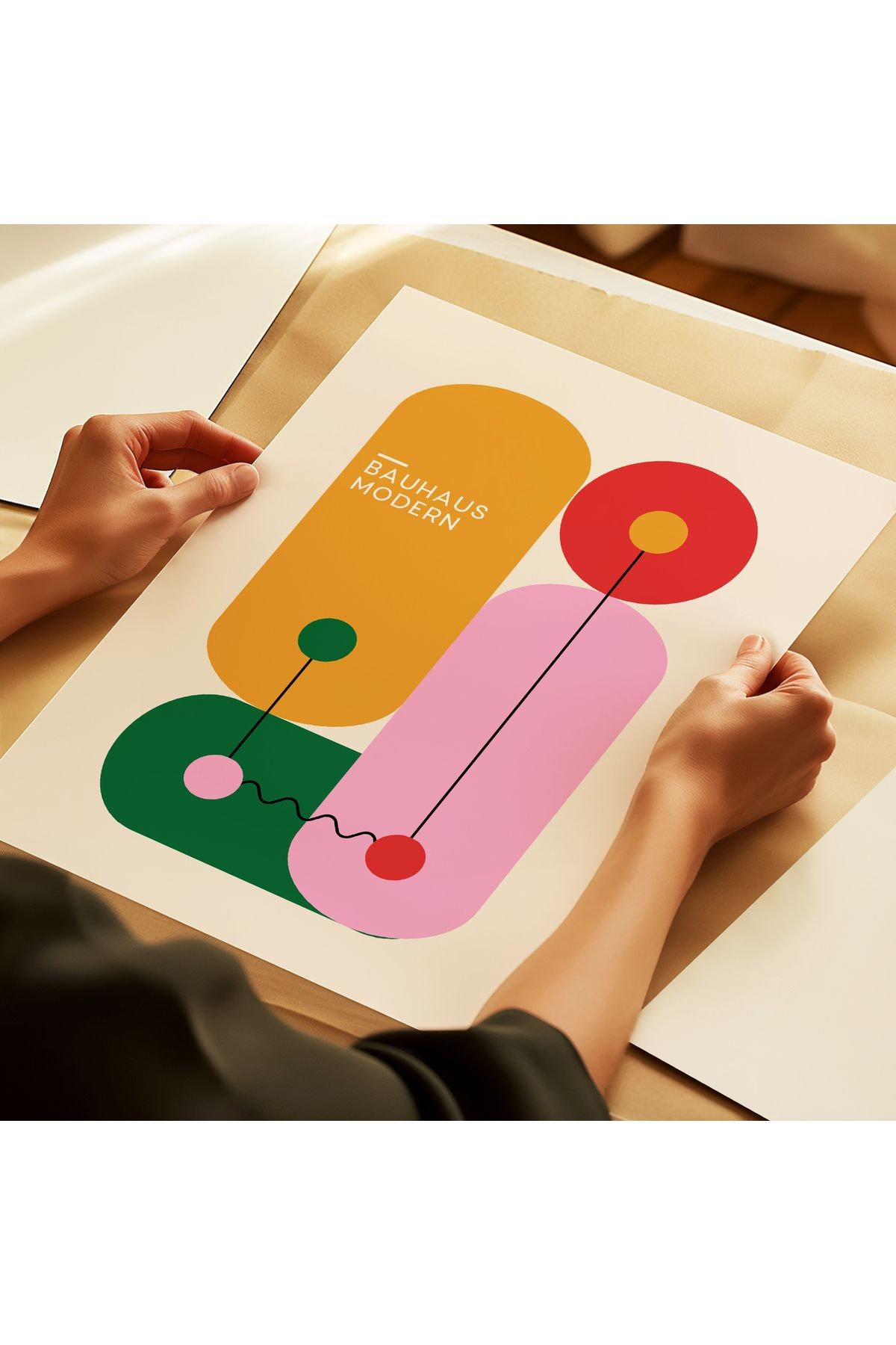 Bauhaus Exhibition Poster - Tablo Ölçülerinde Çerçevesiz Poster