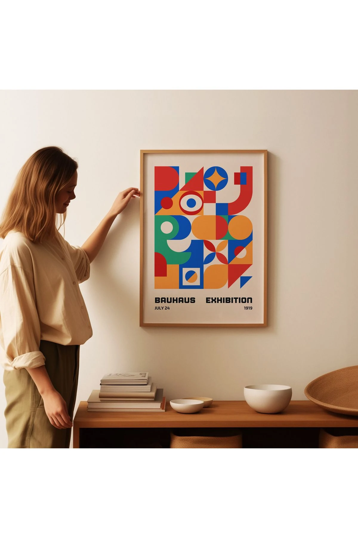 Bauhaus Exhibition Poster - Tablo Ölçülerinde Çerçevesiz Poster