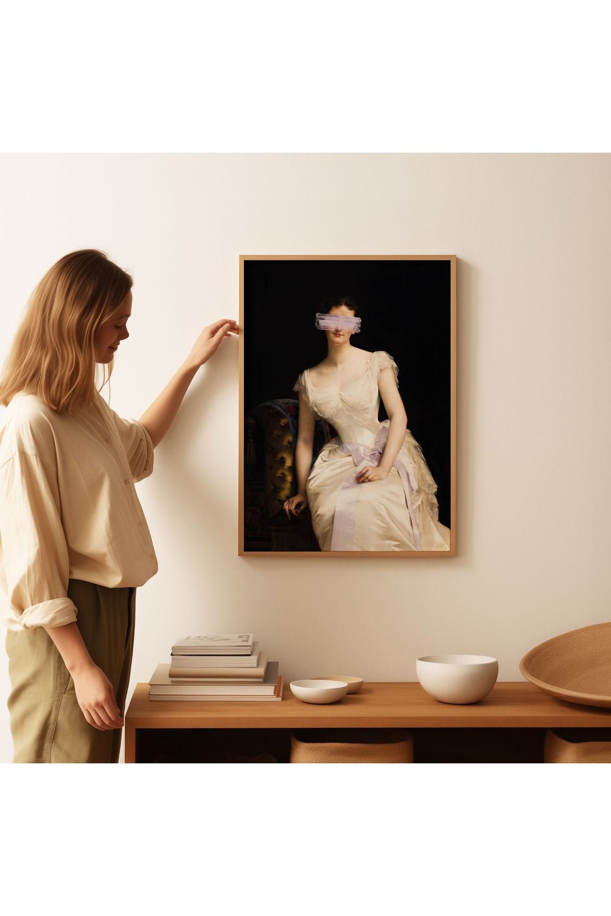Barok Dönem Portre Poster - Eklektik Sanat - Tablo Ölçülerinde Çerçevesiz Poster
