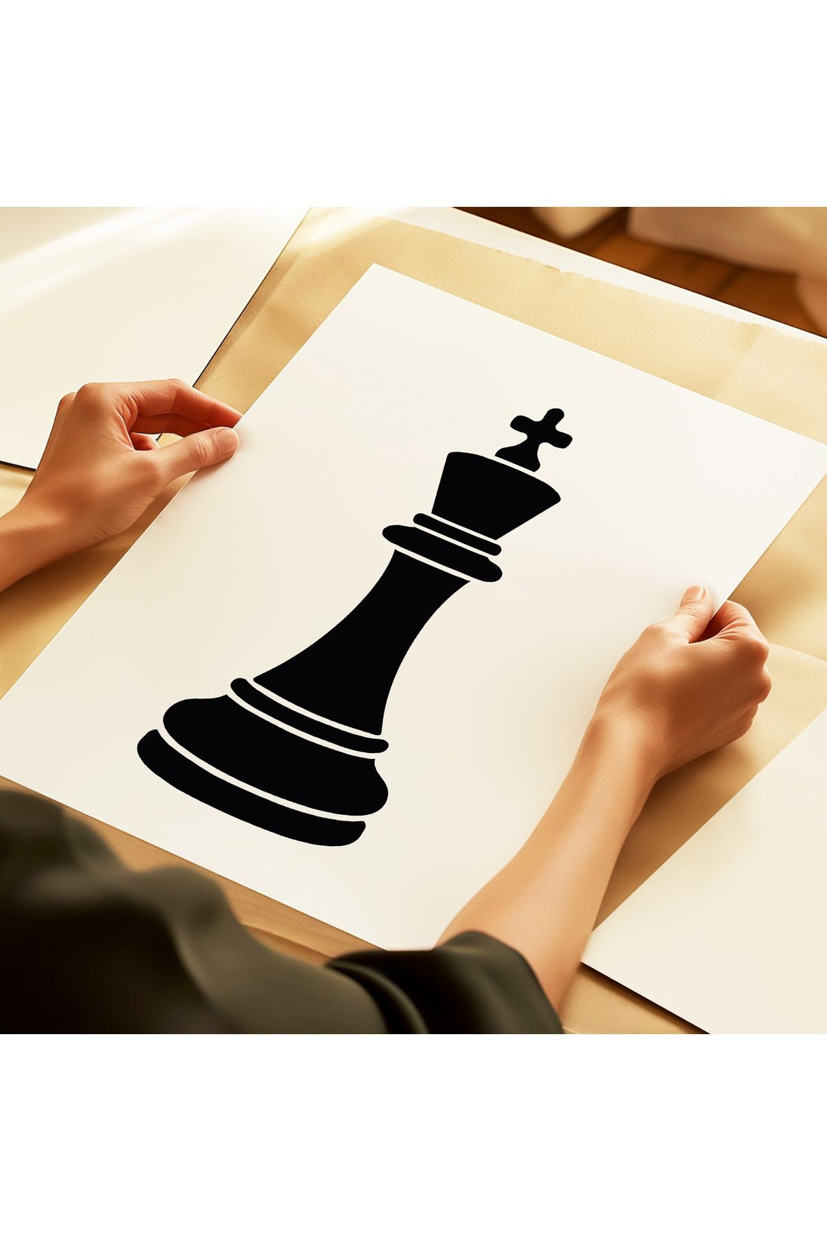 Chess King - Satranç Şah Posteri - Tablo Ölçülerinde Çerçevesiz Poster