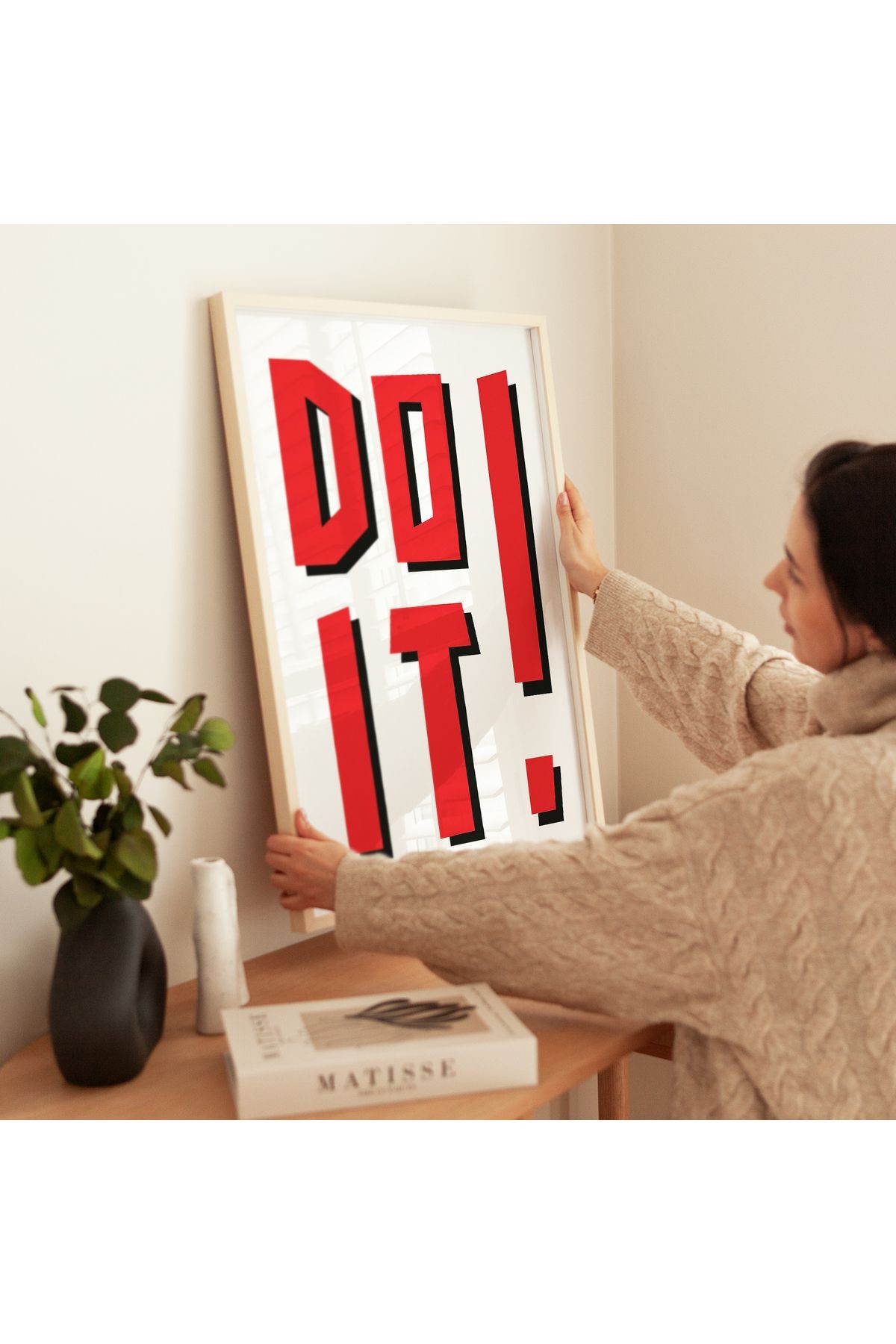 Do It ! - Harekete Geç! - Tablo Ölçülerinde Çerçevesiz Poster