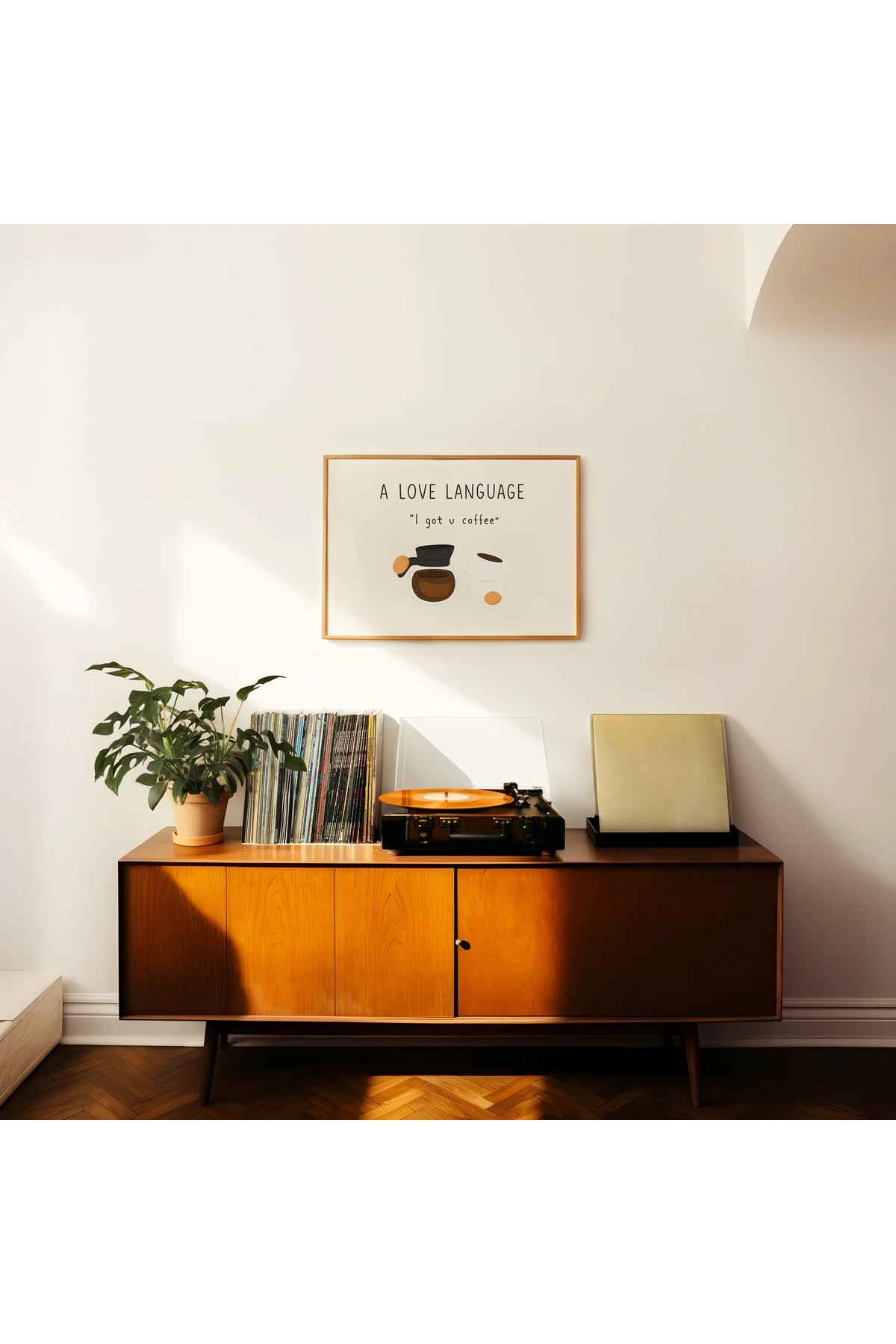 A Love Language - Kahve Koleksiyonu - Tablo Ölçülerinde Çerçevesiz Poster