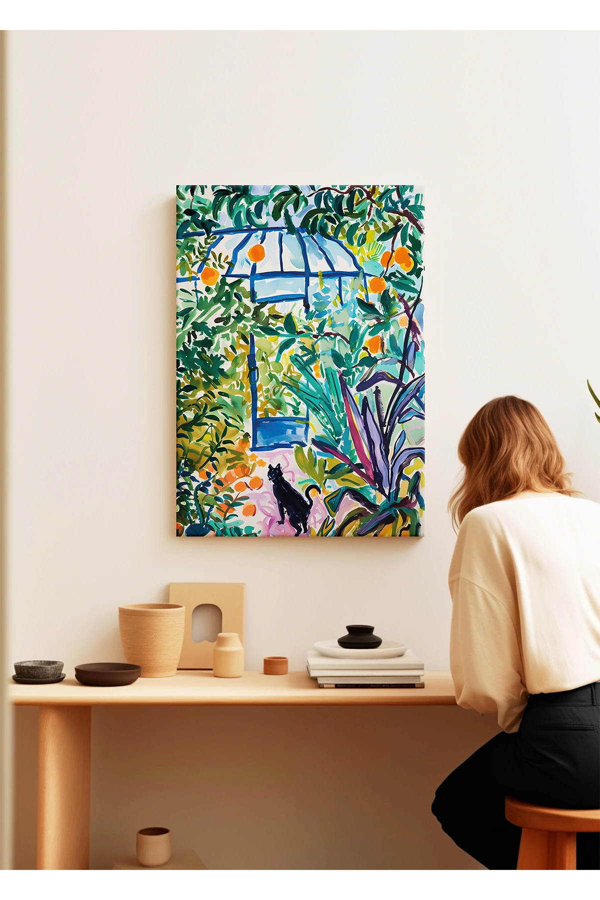 Akdeniz Bahçesi - Vintage Summer - Kanvas Tablo