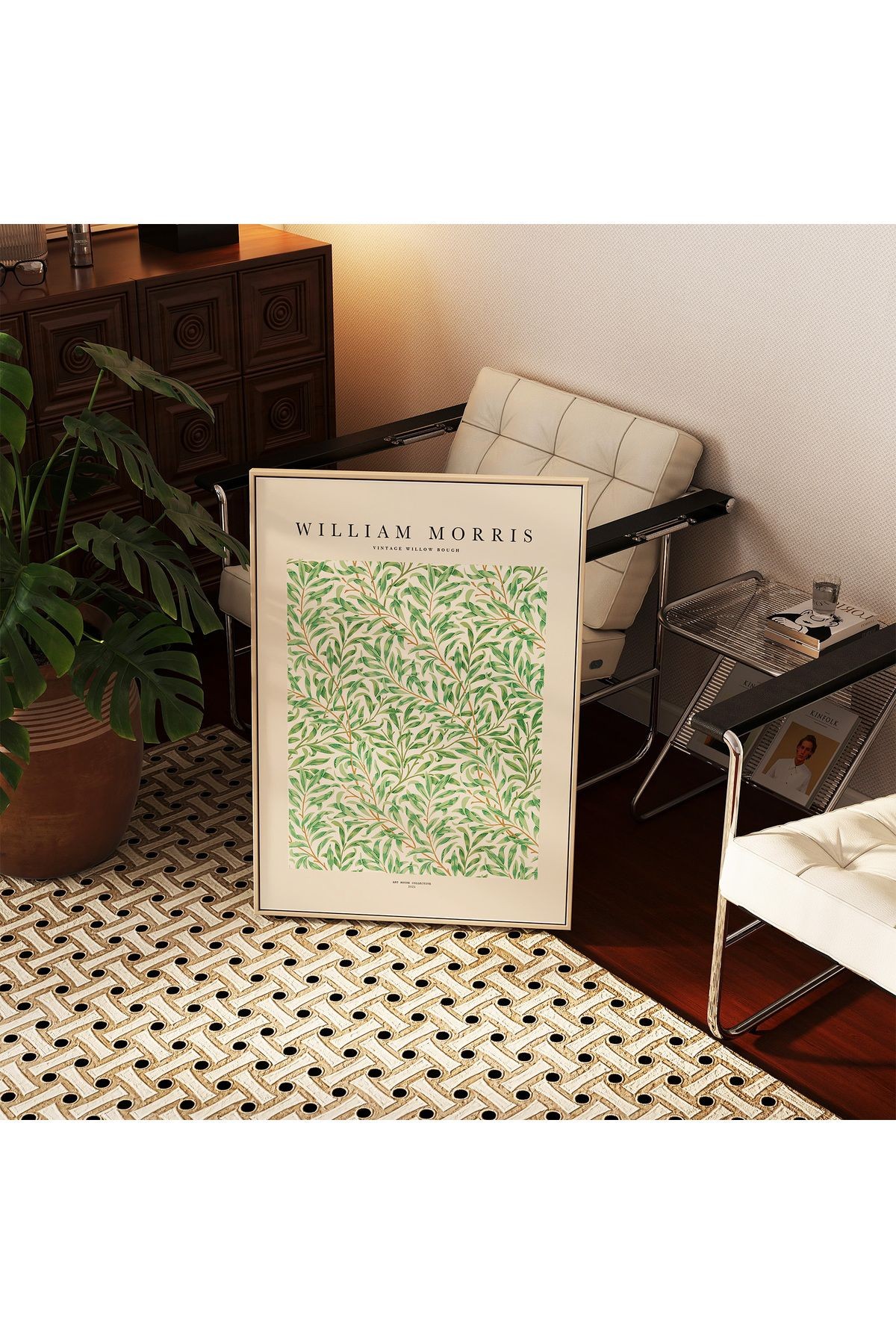 William Morris Poster - Vintage Willow Bough - Tablo Ölçülerinde Çerçevesiz Poster