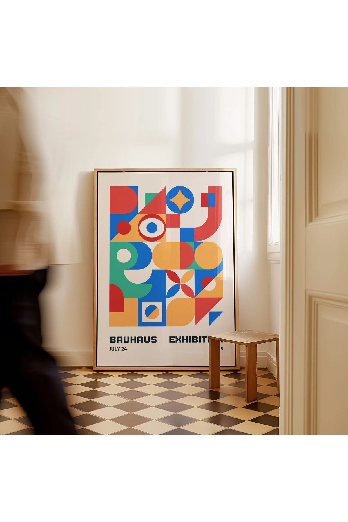 Bauhaus Exhibition Poster - Tablo Ölçülerinde Çerçevesiz Poster