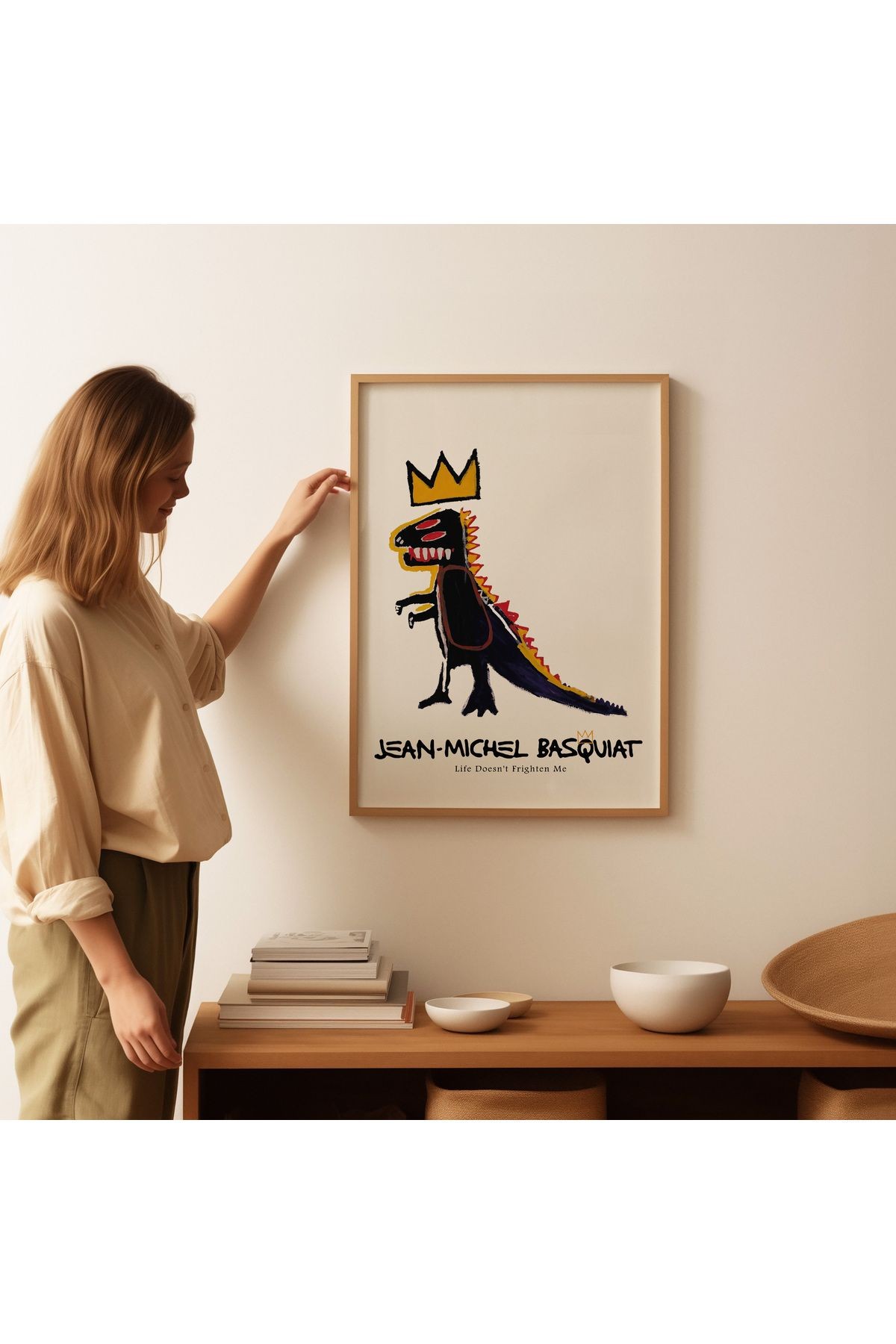 Jean-michel Basquiat Poster - Tablo Ölçülerinde Çerçevesiz Poster