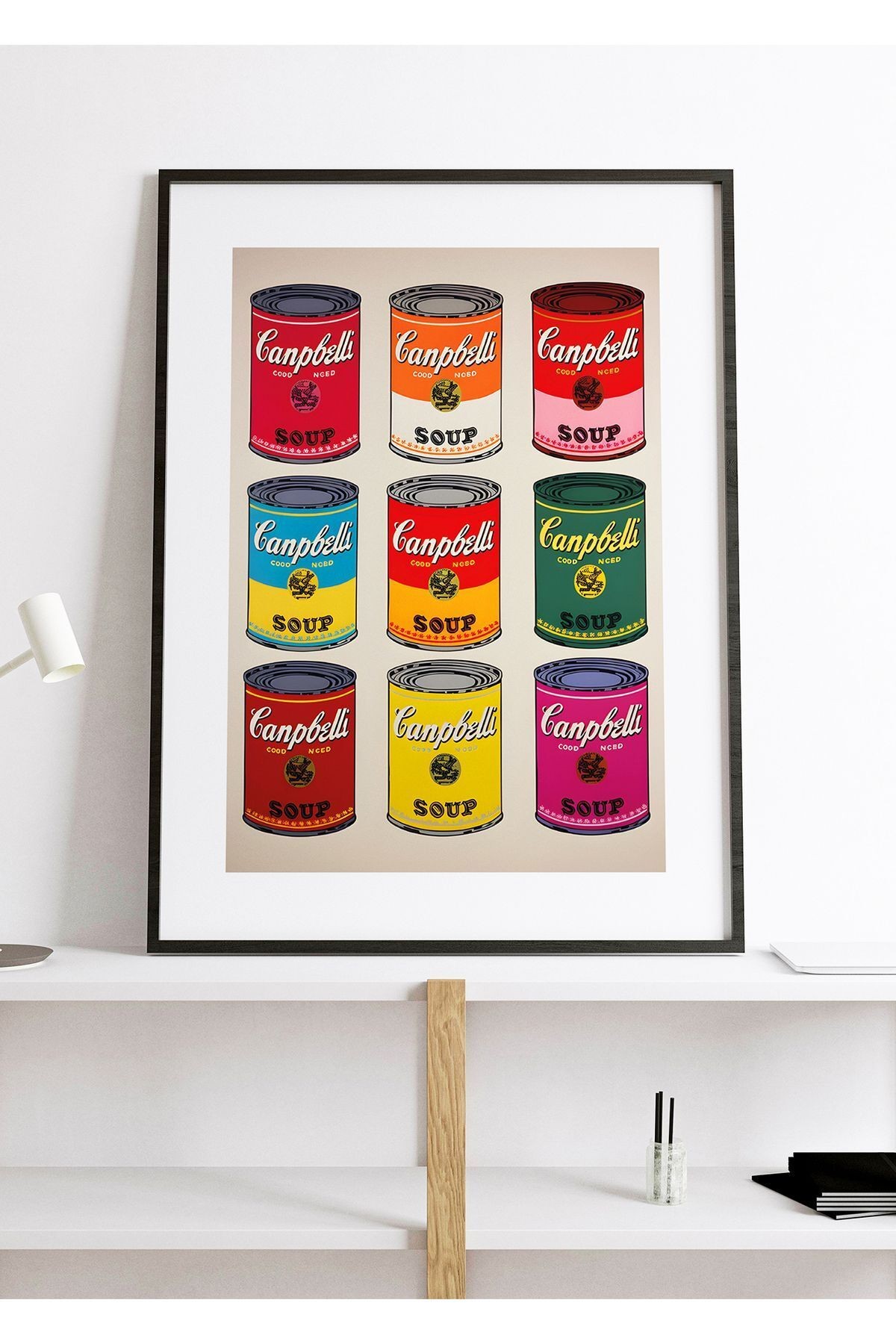Andy Warhol Poster - Tablo Ölçülerinde Çerçevesiz Poster