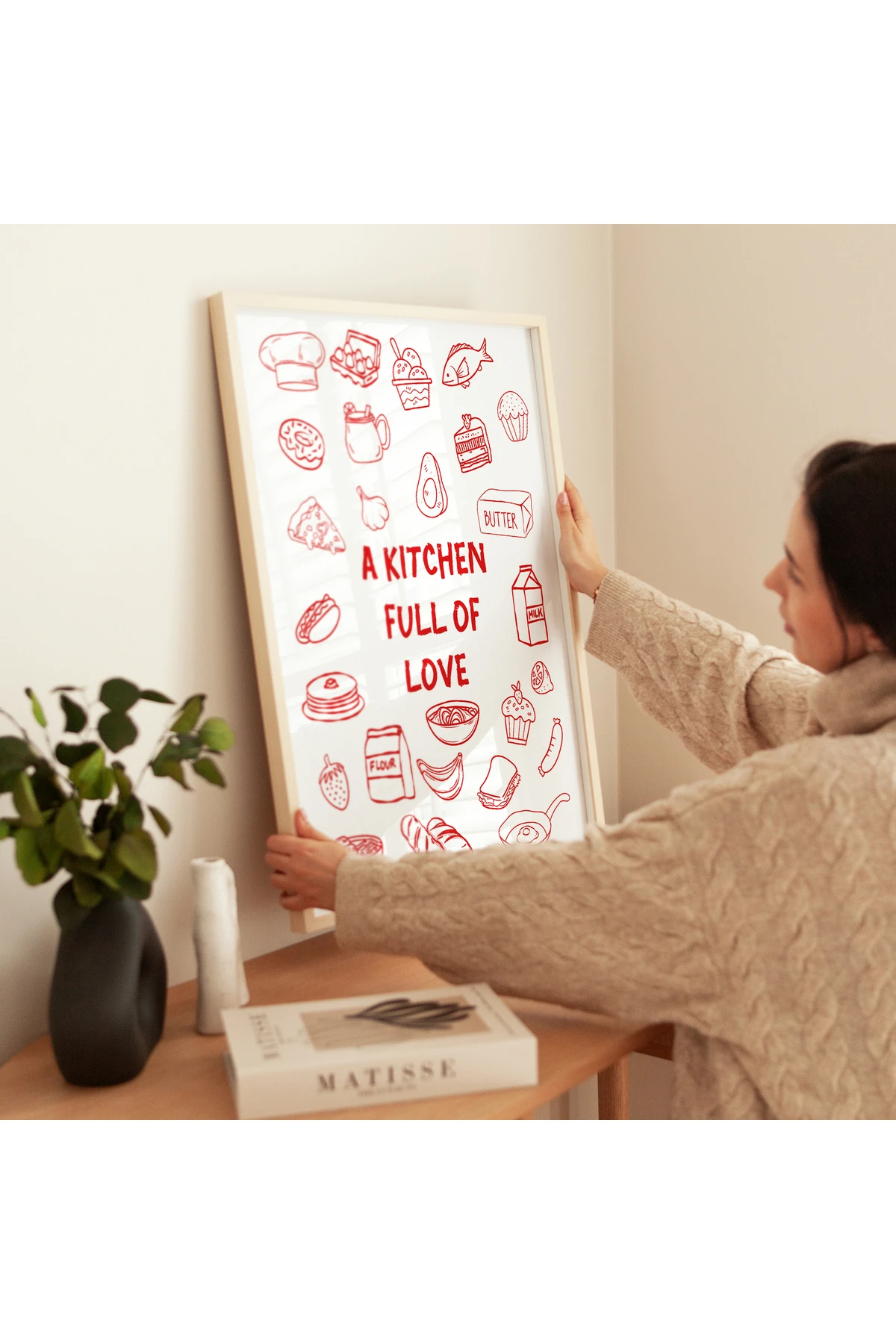 A Kitchen Full of Love – Mutfak Koleksiyonu - Tablo Ölçülerinde Çerçevesiz Poster