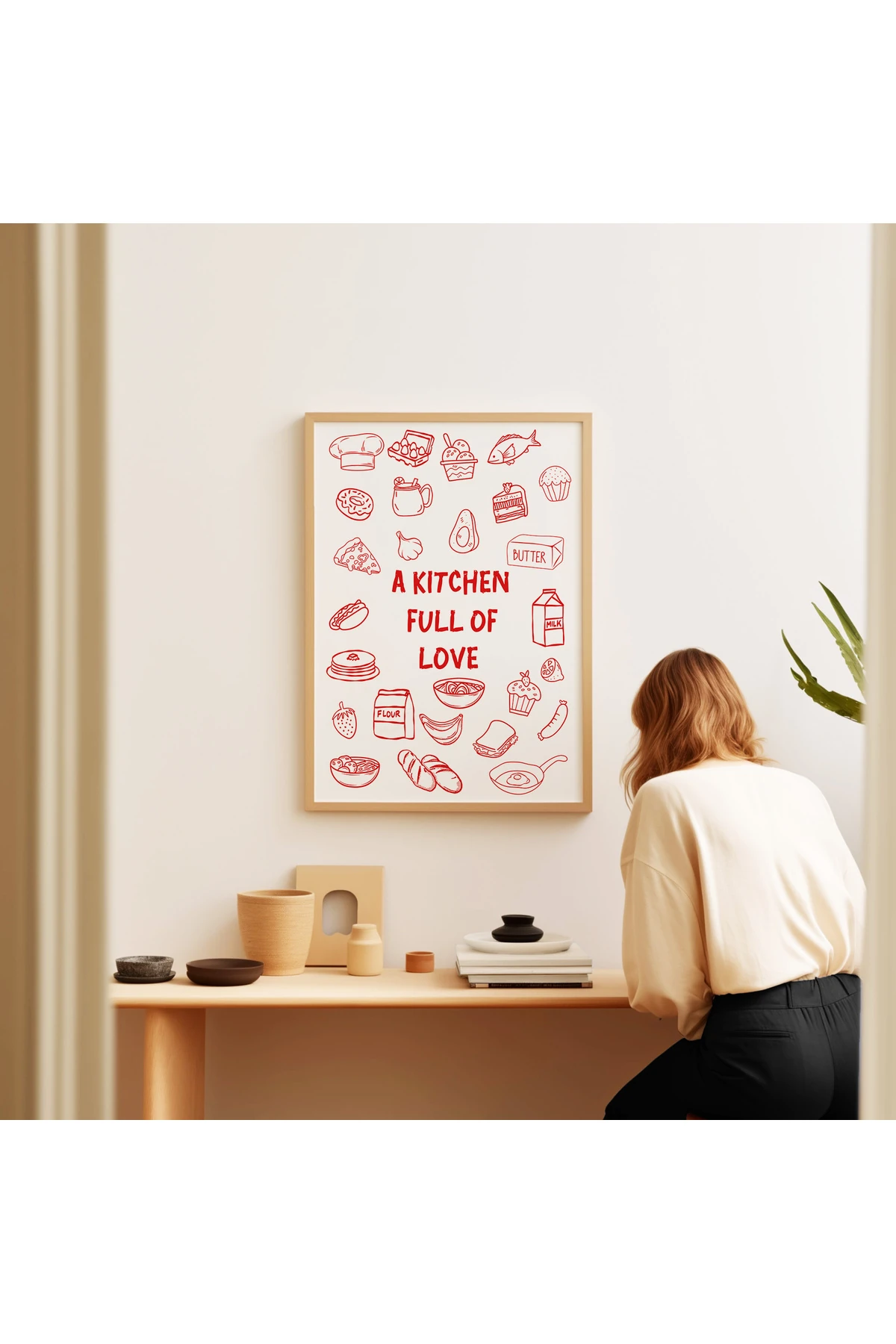 A Kitchen Full of Love – Mutfak Koleksiyonu - Tablo Ölçülerinde Çerçevesiz Poster
