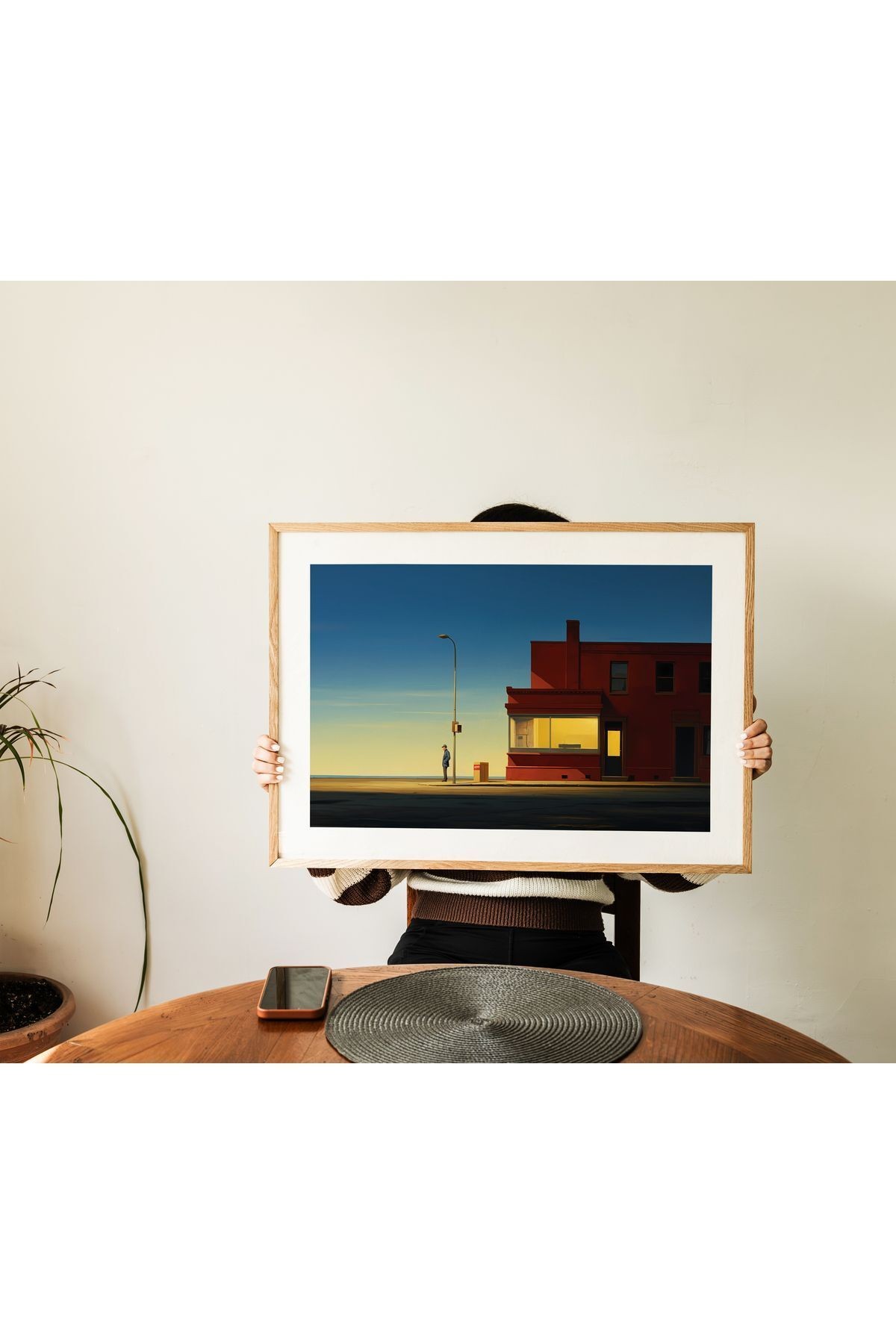 Edward Hopper Poster - Duvar Dekorasyonu - Tablo Ölçülerinde Çerçevesiz Poster