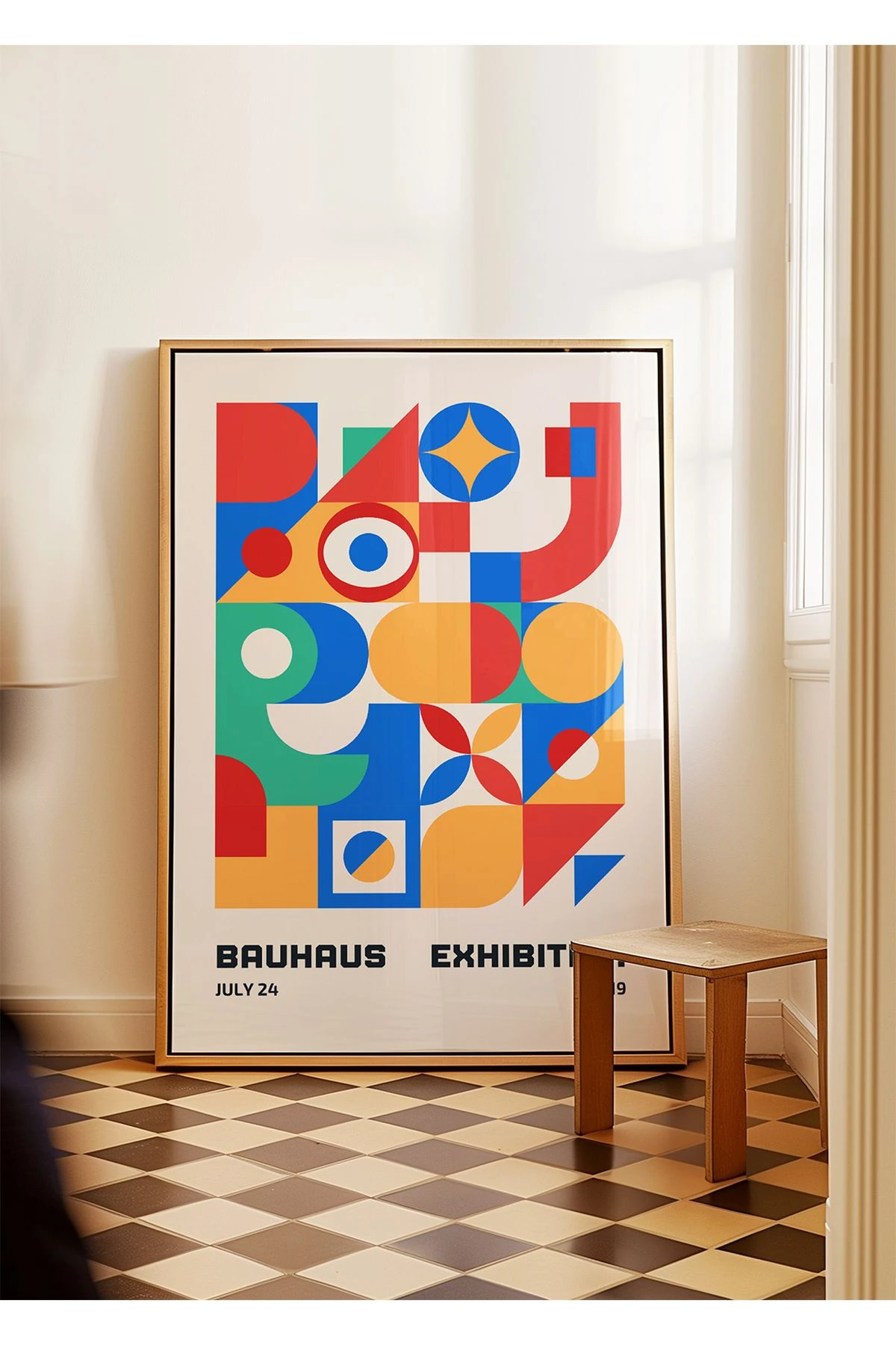 Bauhaus Exhibition Poster - Tablo Ölçülerinde Çerçevesiz Poster