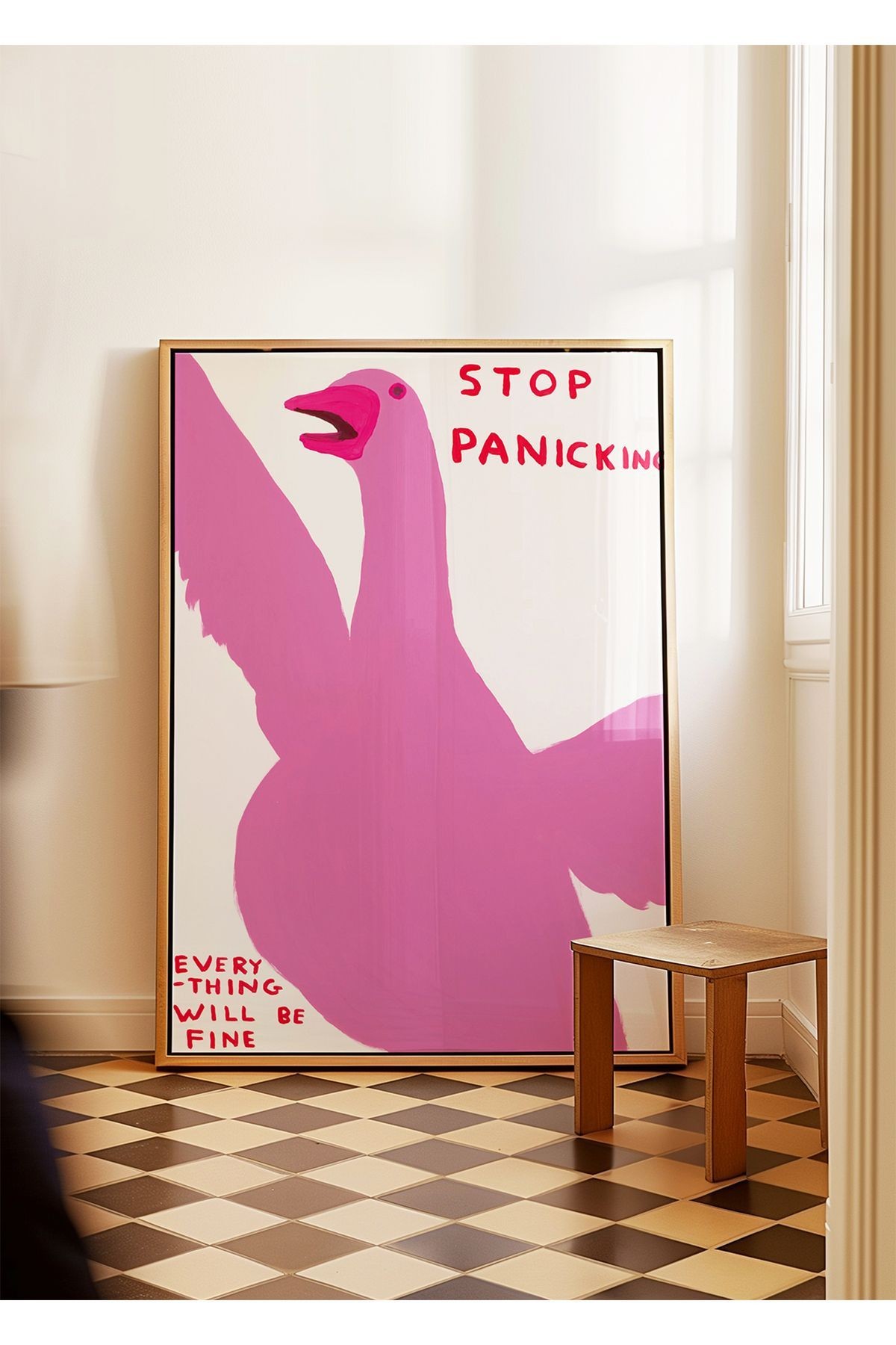 Stop Panicking, Everything Will Be Fine - Tablo Ölçülerinde Çerçevesiz Poster