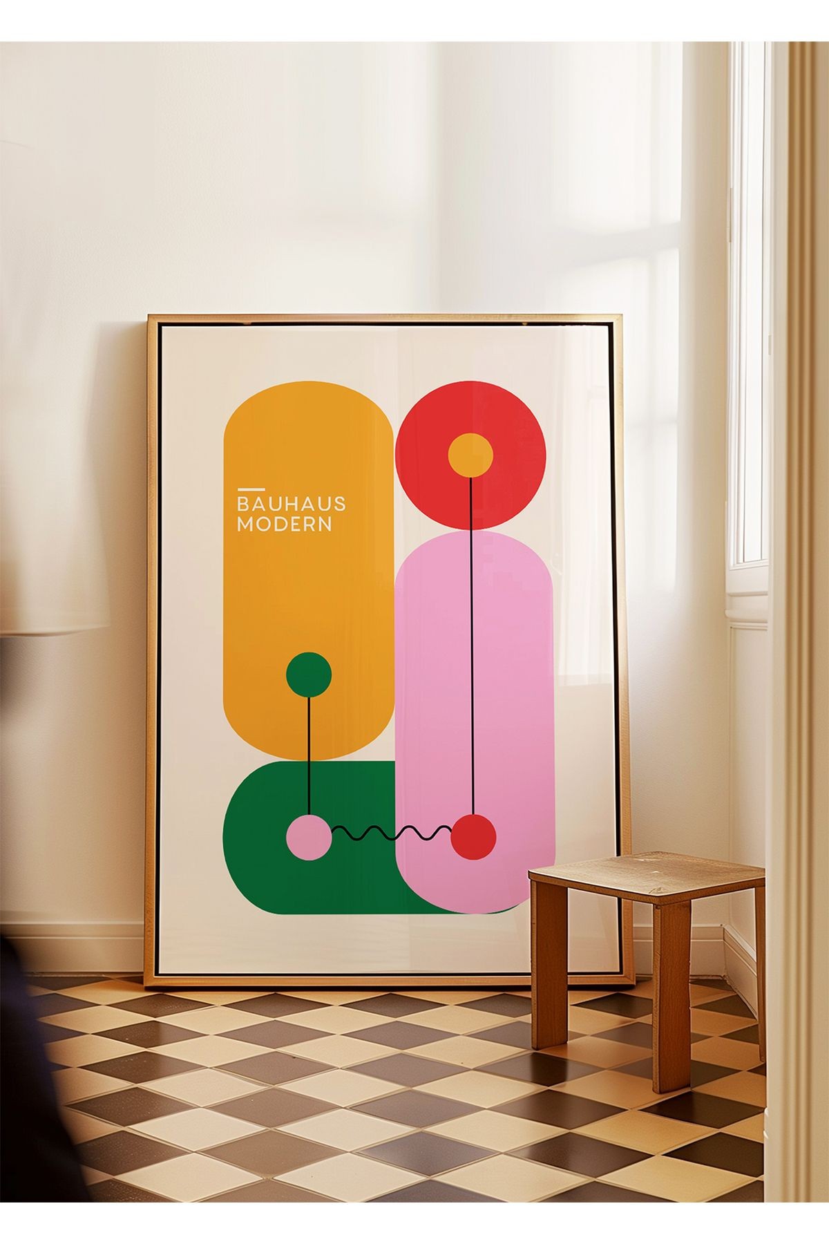 Bauhaus Exhibition Poster - Tablo Ölçülerinde Çerçevesiz Poster