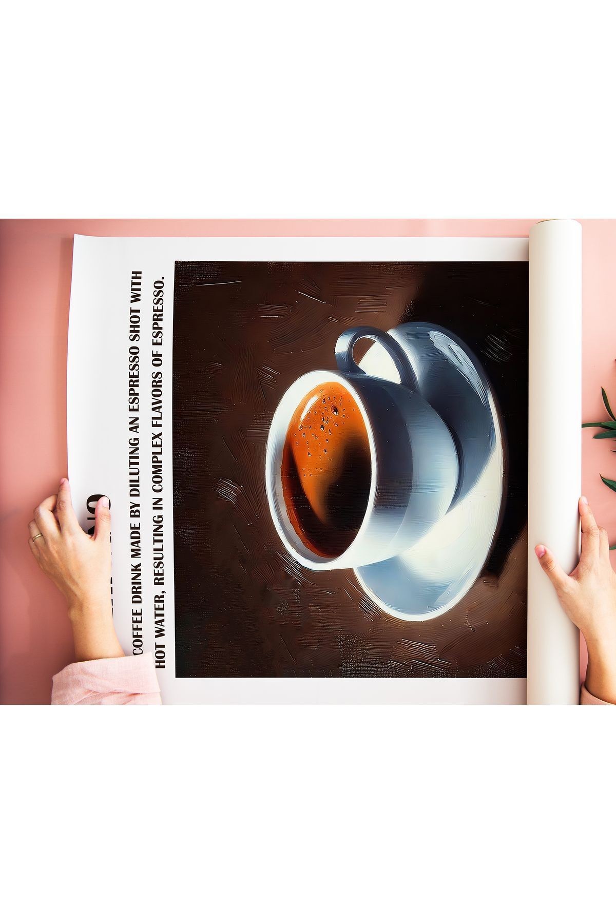 Americano - Kahve Posteri - Tablo Ölçülerinde Çerçevesiz Poster