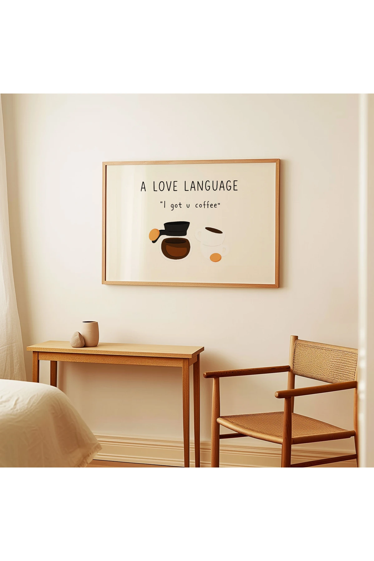 A Love Language - Kahve Koleksiyonu - Tablo Ölçülerinde Çerçevesiz Poster