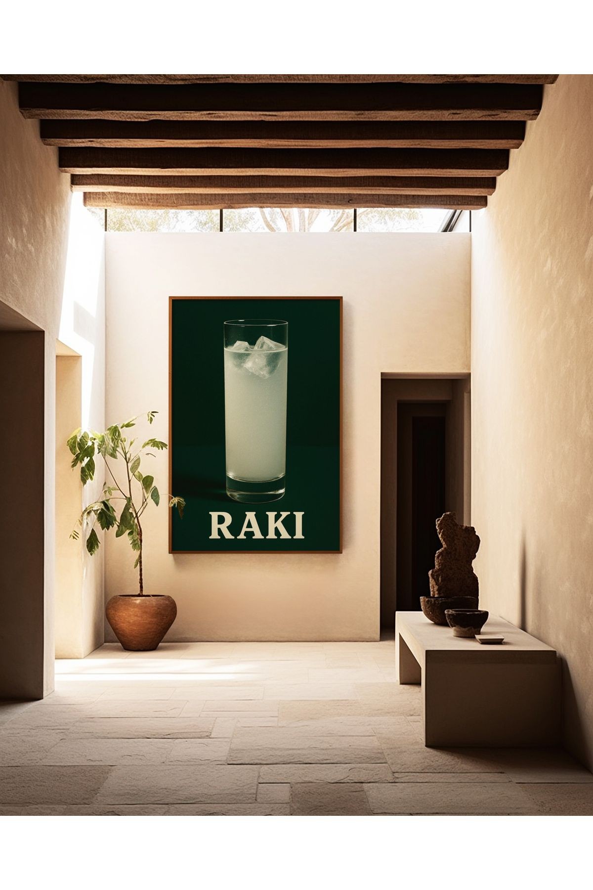 Anason Rüyası Poster – Buzlu Bardak- Tablo Ölçülerinde Çerçevesiz Poster