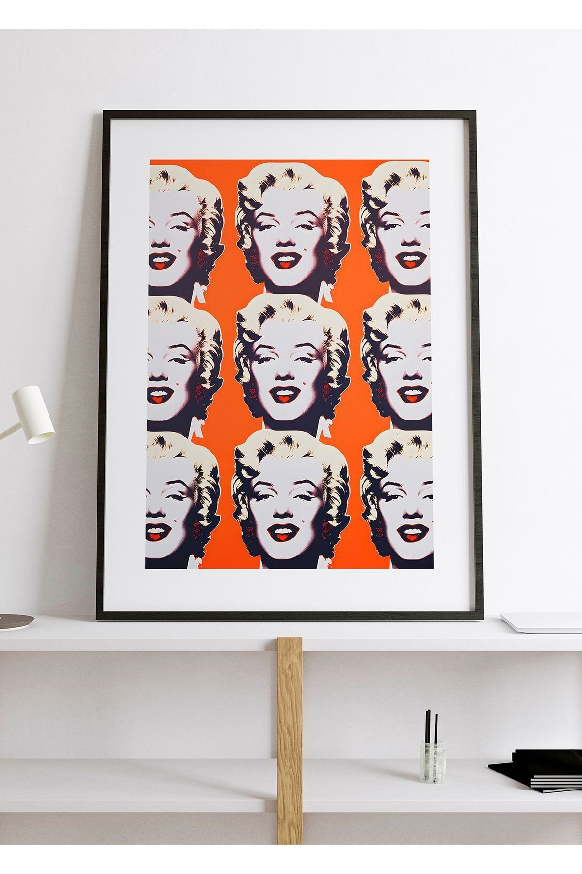 Andy Warhol Poster - Marilyn Monroe - Tablo Ölçülerinde Çerçevesiz Poster