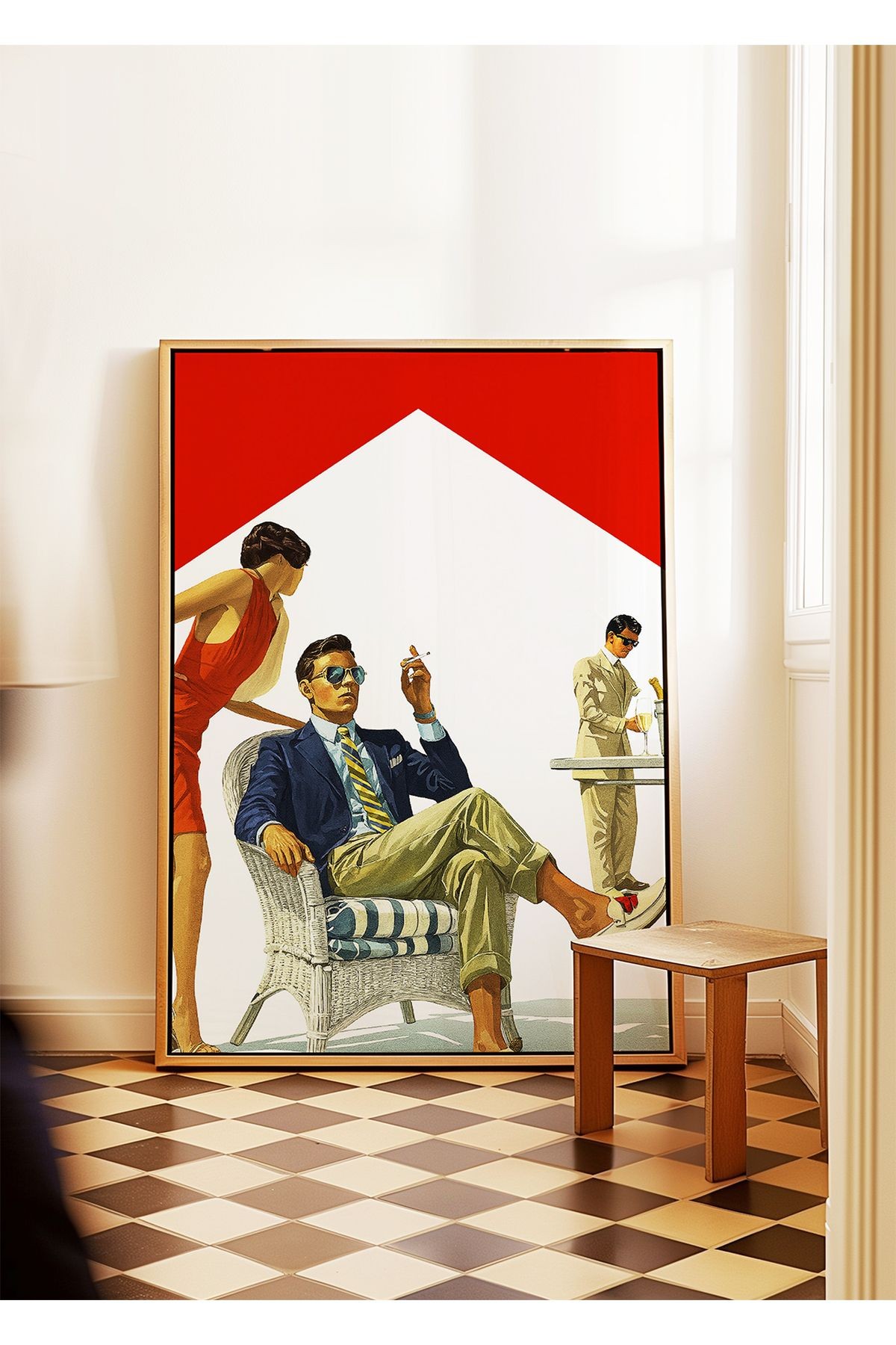 Marlboro High Life - Retro Lüks Stil - Tablo Ölçülerinde Çerçevesiz Poster