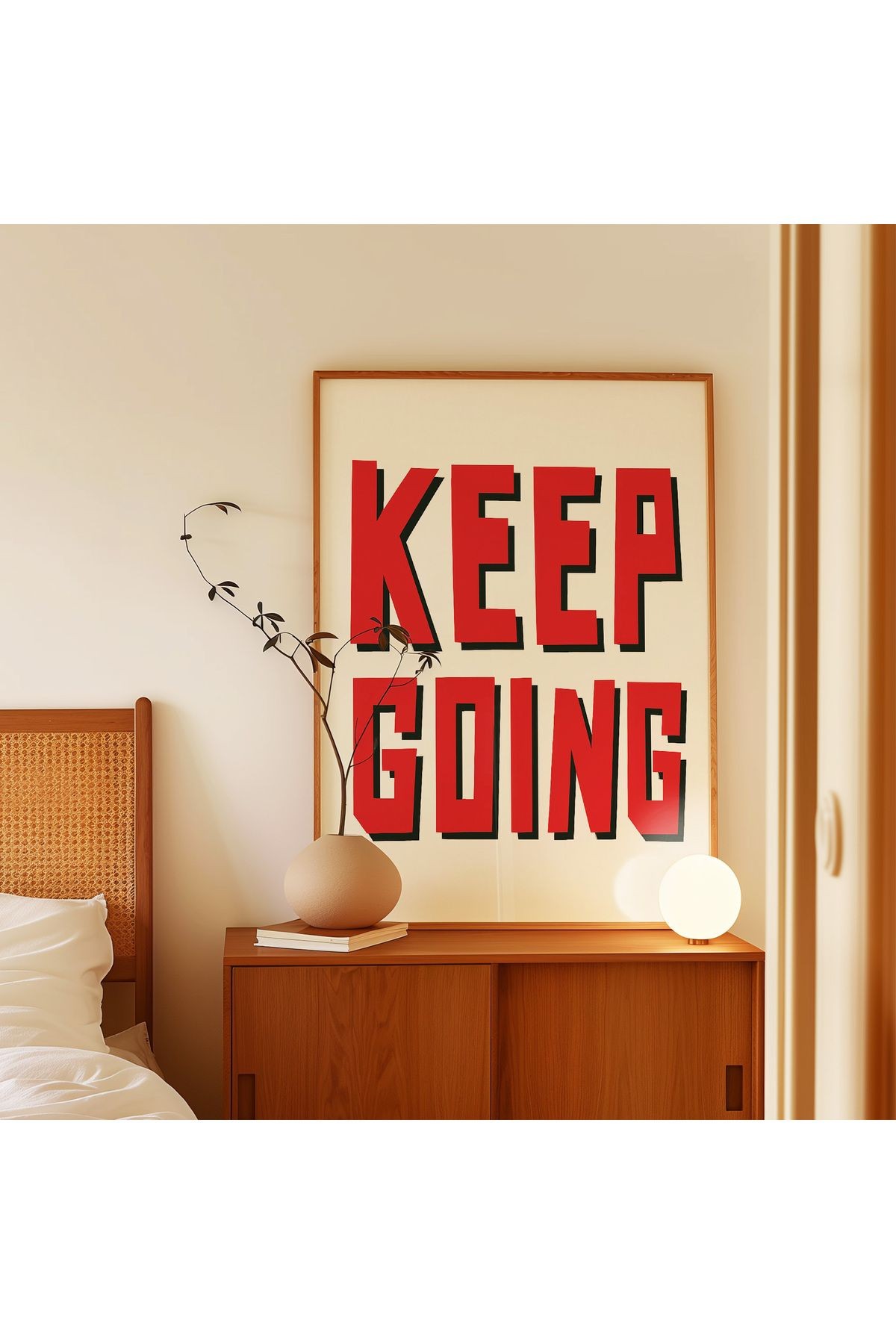 Keep Going - Devam Et - Tablo Ölçülerinde Çerçevesiz Poster