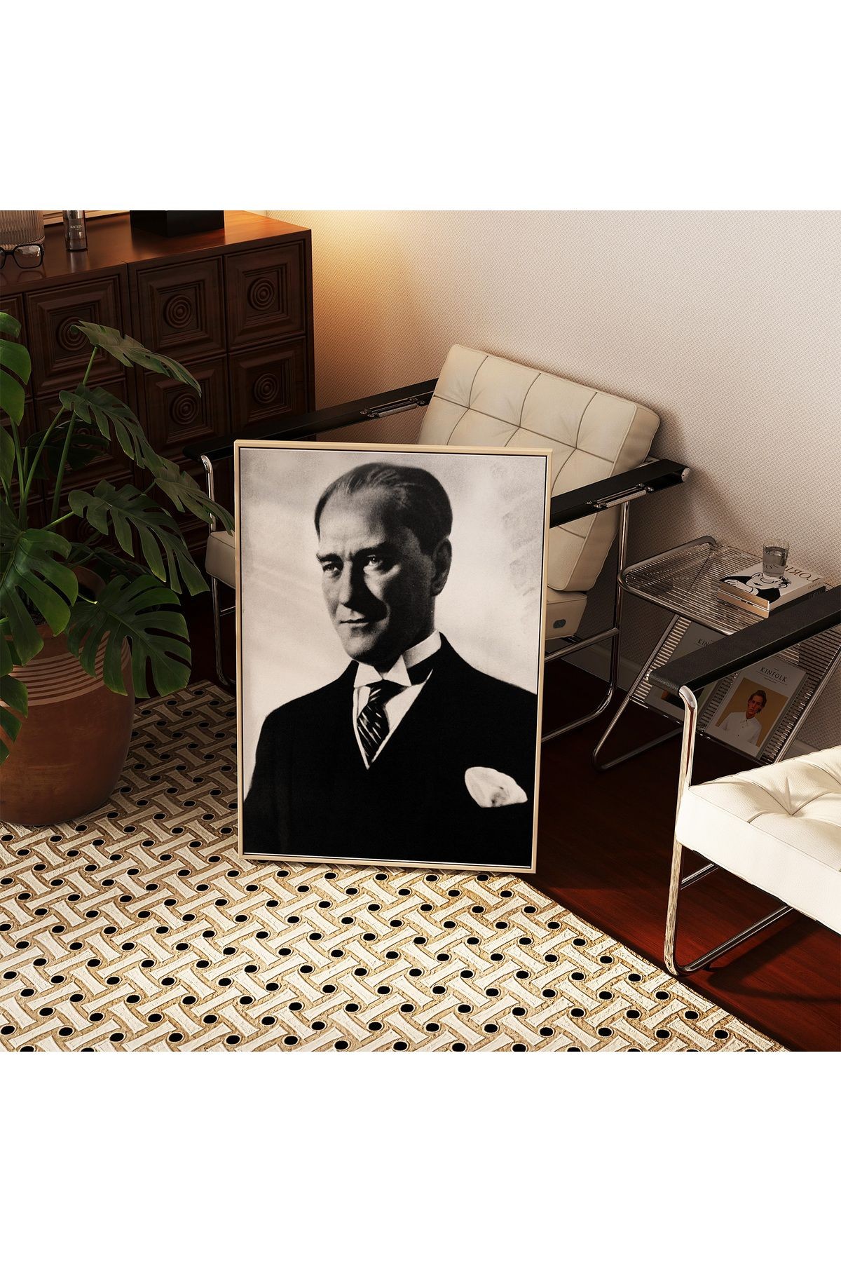 Atatürk Poster - Tablo Ölçülerinde Yüksek Çözünürlükte Çerçevesiz Poster