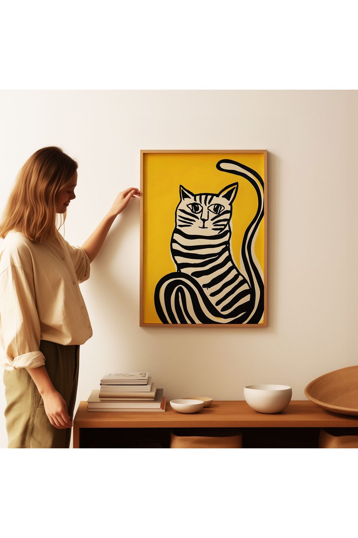 Kedi Poster - Kedi Koleksiyonu 1 - Tablo Ölçülerinde Çerçevesiz Poster