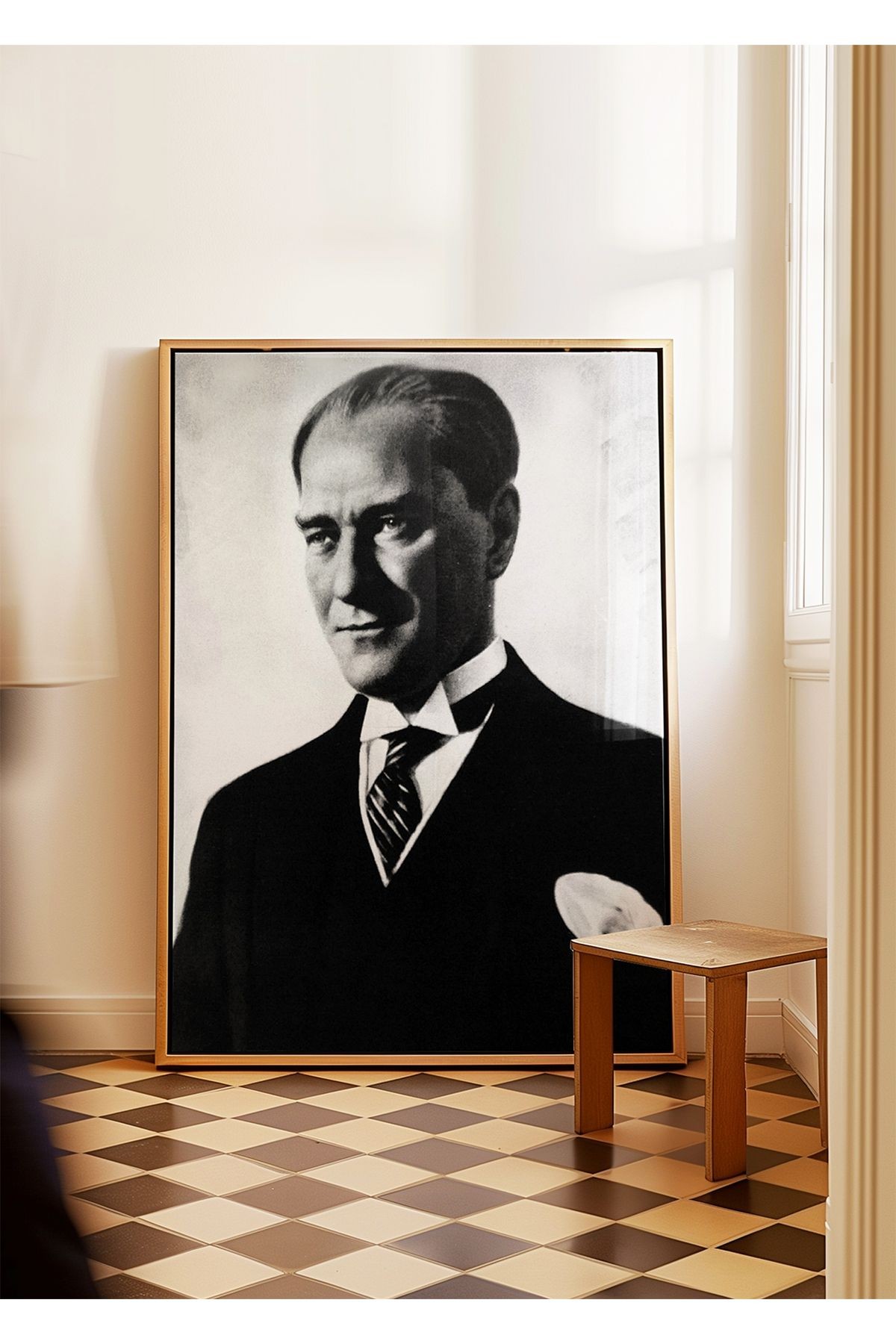 Atatürk Poster - Tablo Ölçülerinde Yüksek Çözünürlükte Çerçevesiz Poster
