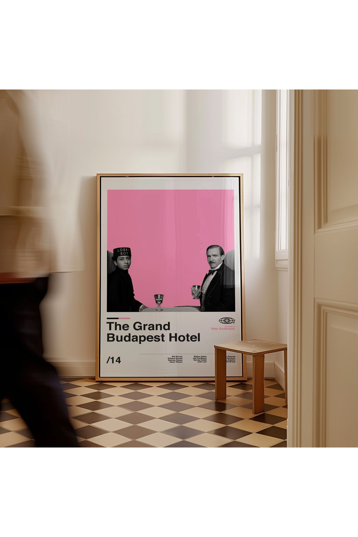 Büyük Budapeşte Oteli Poster - Tablo Ölçülerinde Ve Yüksek Çözünürlükte Çerçevesiz Film Posteri