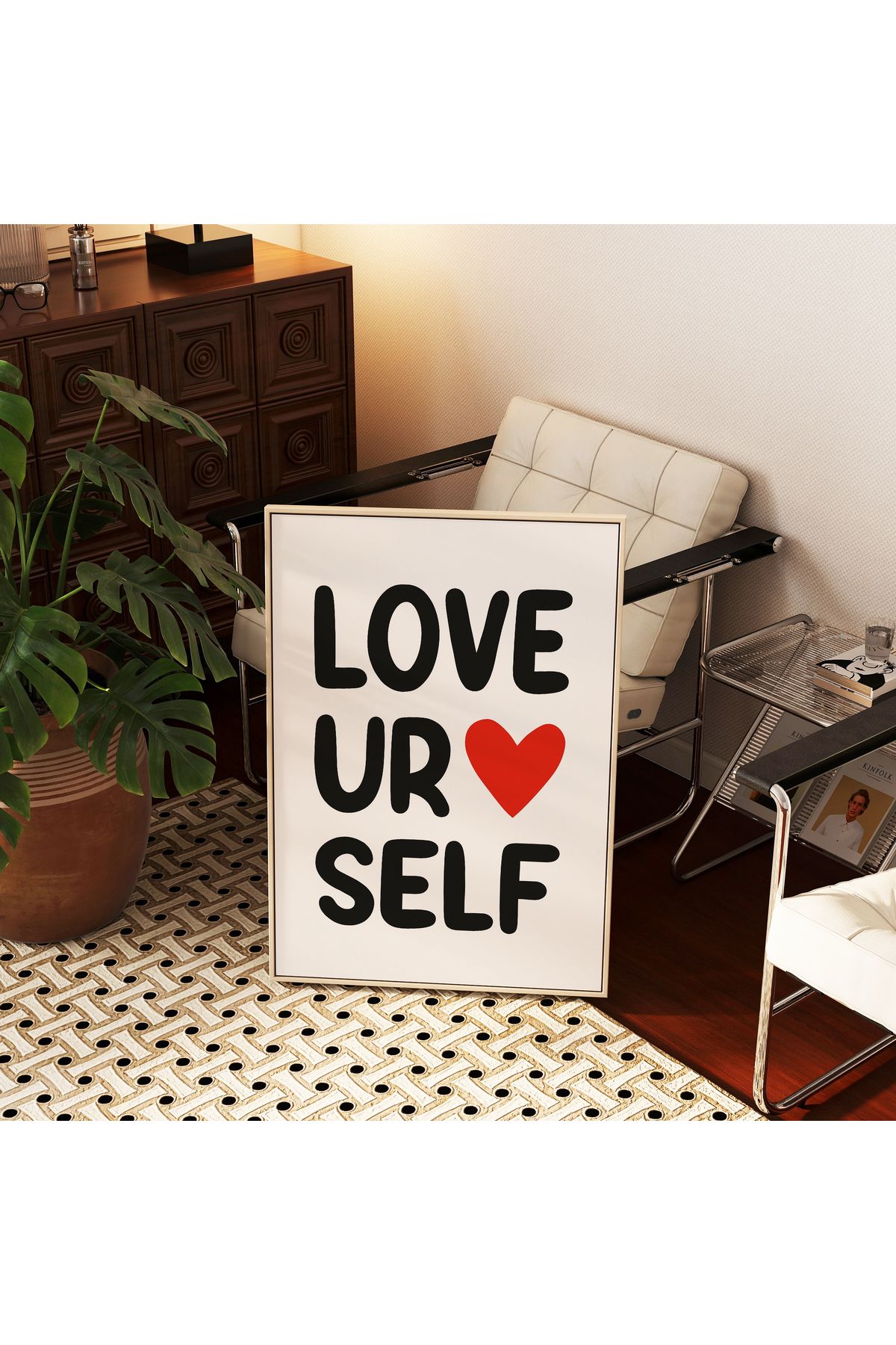 Love Yourself - Kendini Sev - Tablo Ölçülerinde Çerçevesiz Poster