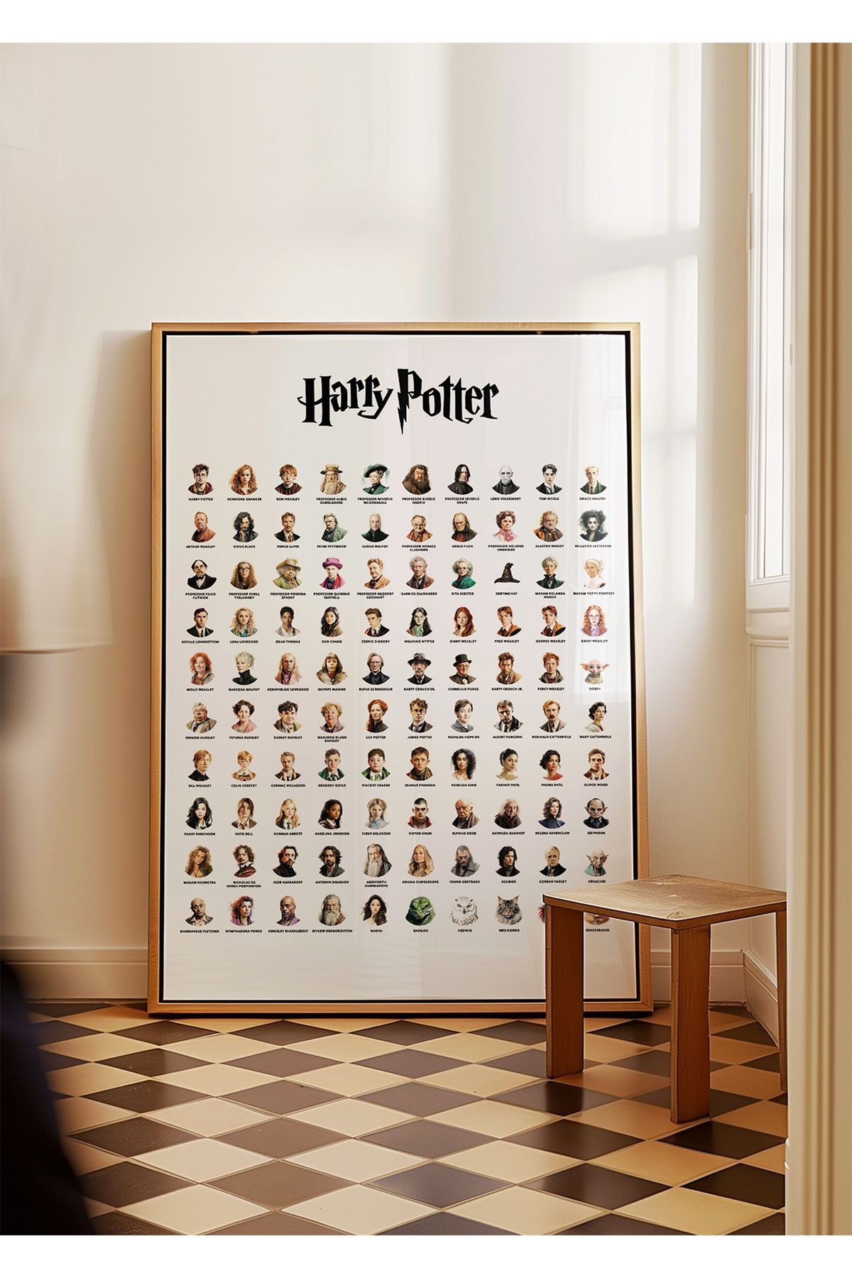 Harry Potter Poster - Tüm Karakterlerin Büyülü Galerisi - Çerçevesiz Poster Baskı